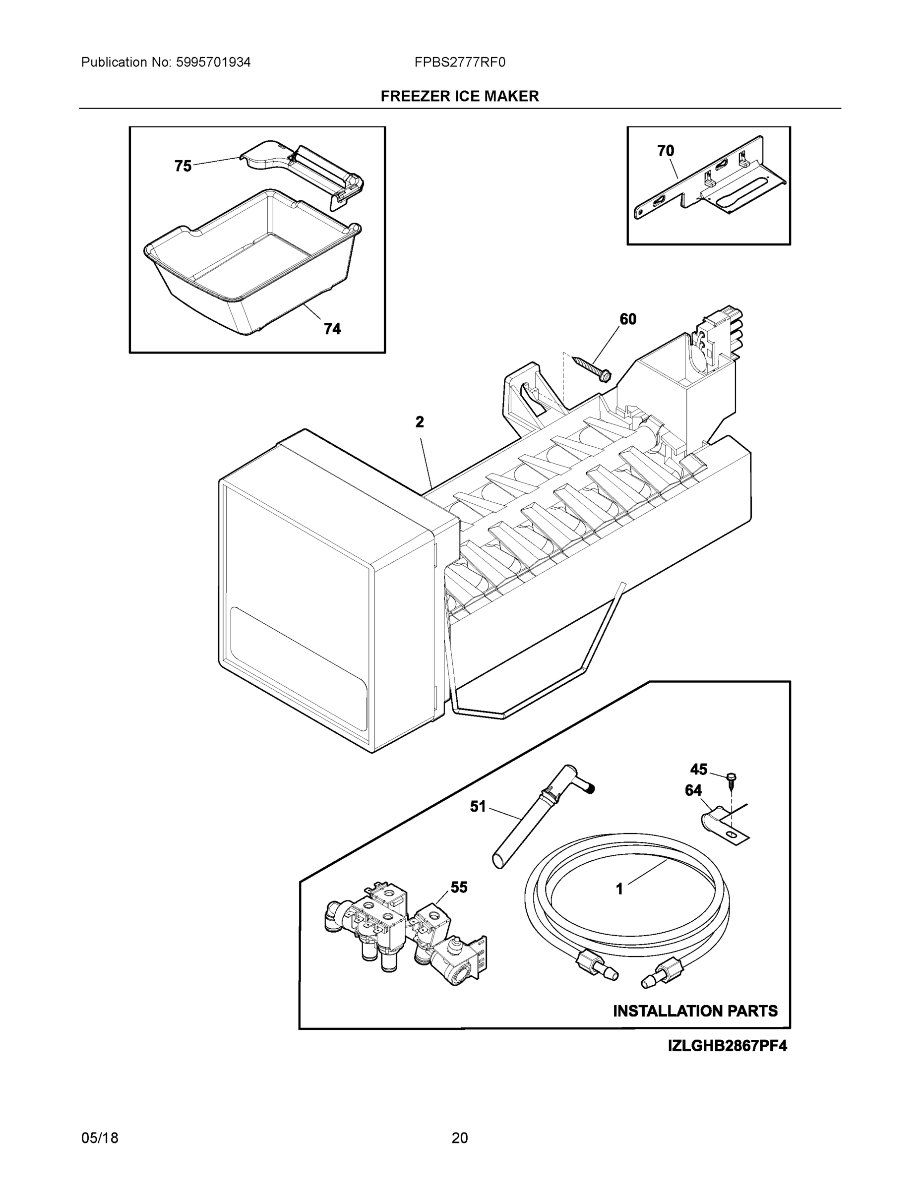 10 - FREEZER ICE MAKER