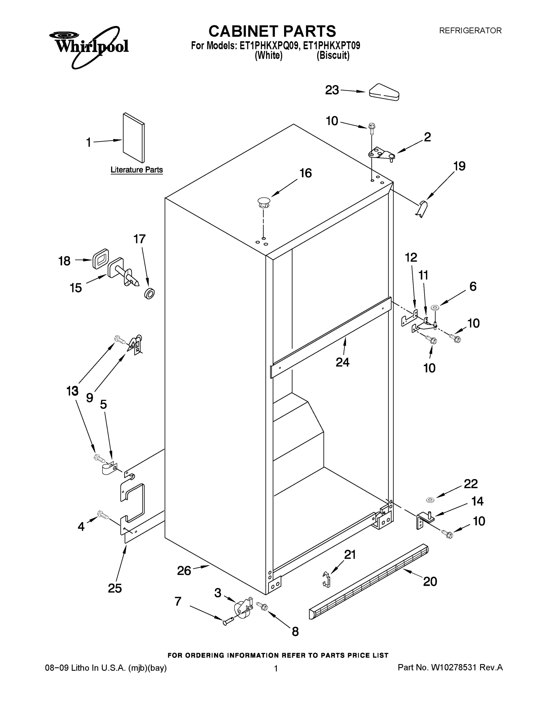 01 - CABINET PARTS