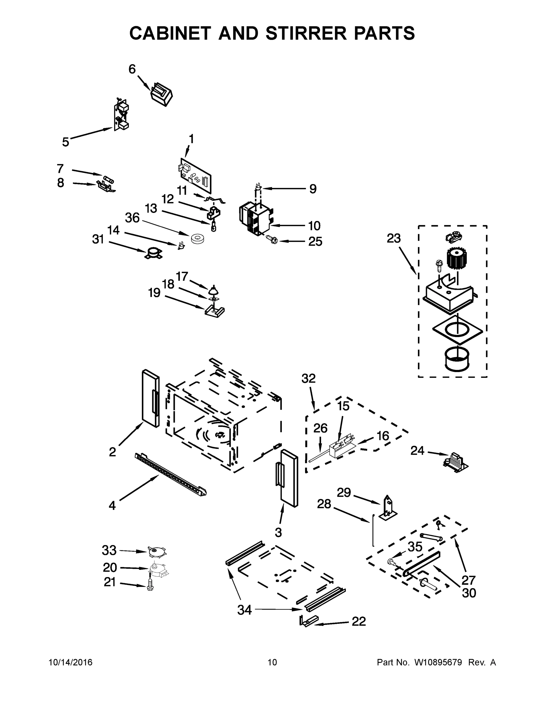 06 - CABINET AND STIRRER PARTS