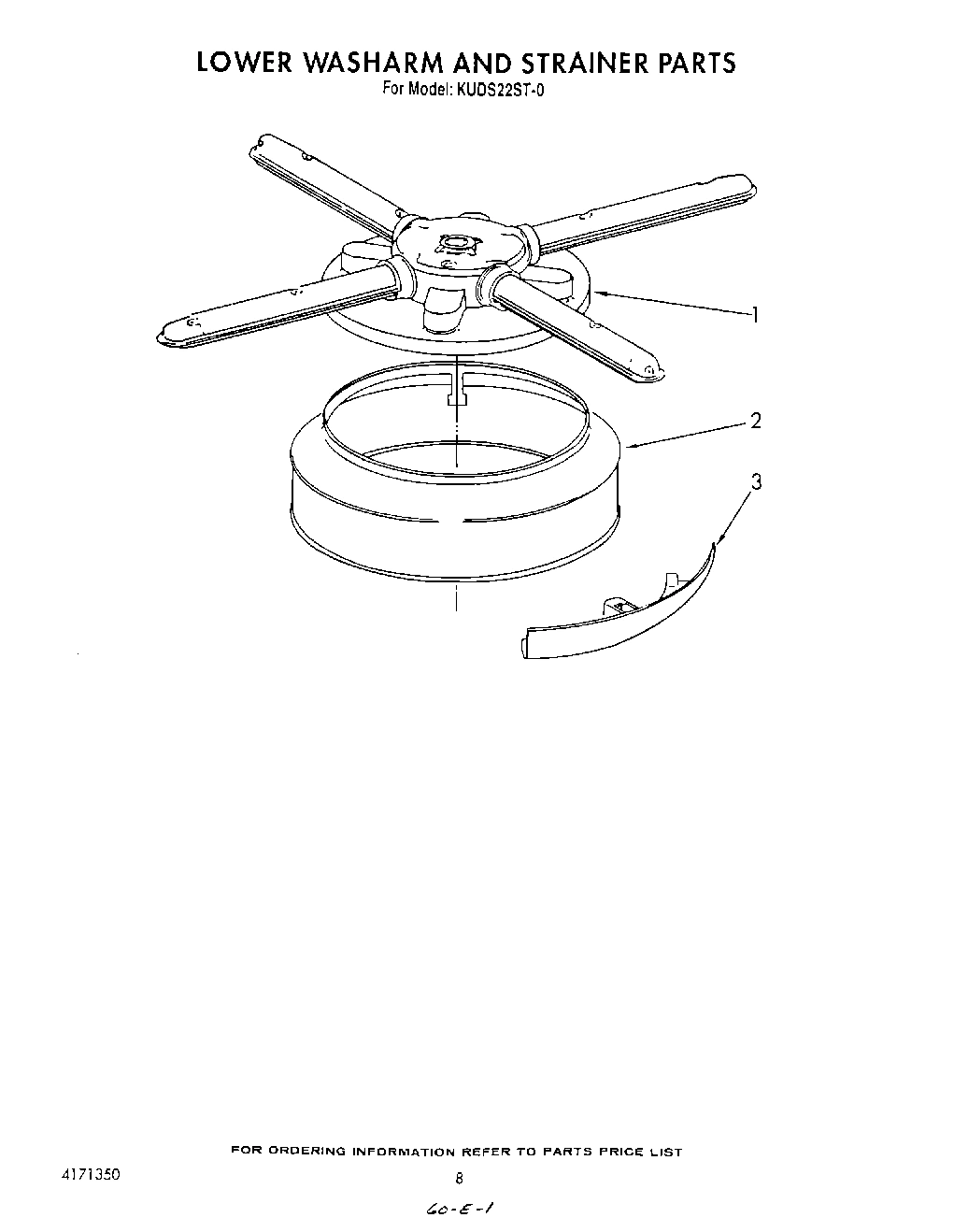 06 - LOWER WASH ARM AND STRAINER