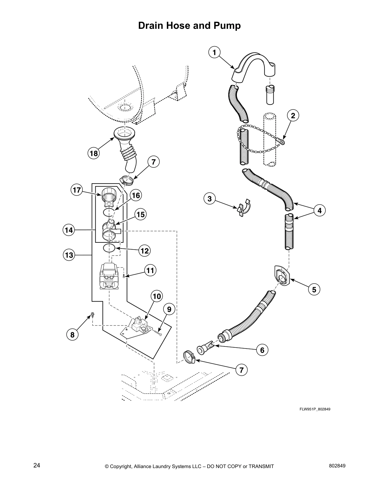 Drain Hose and Pump