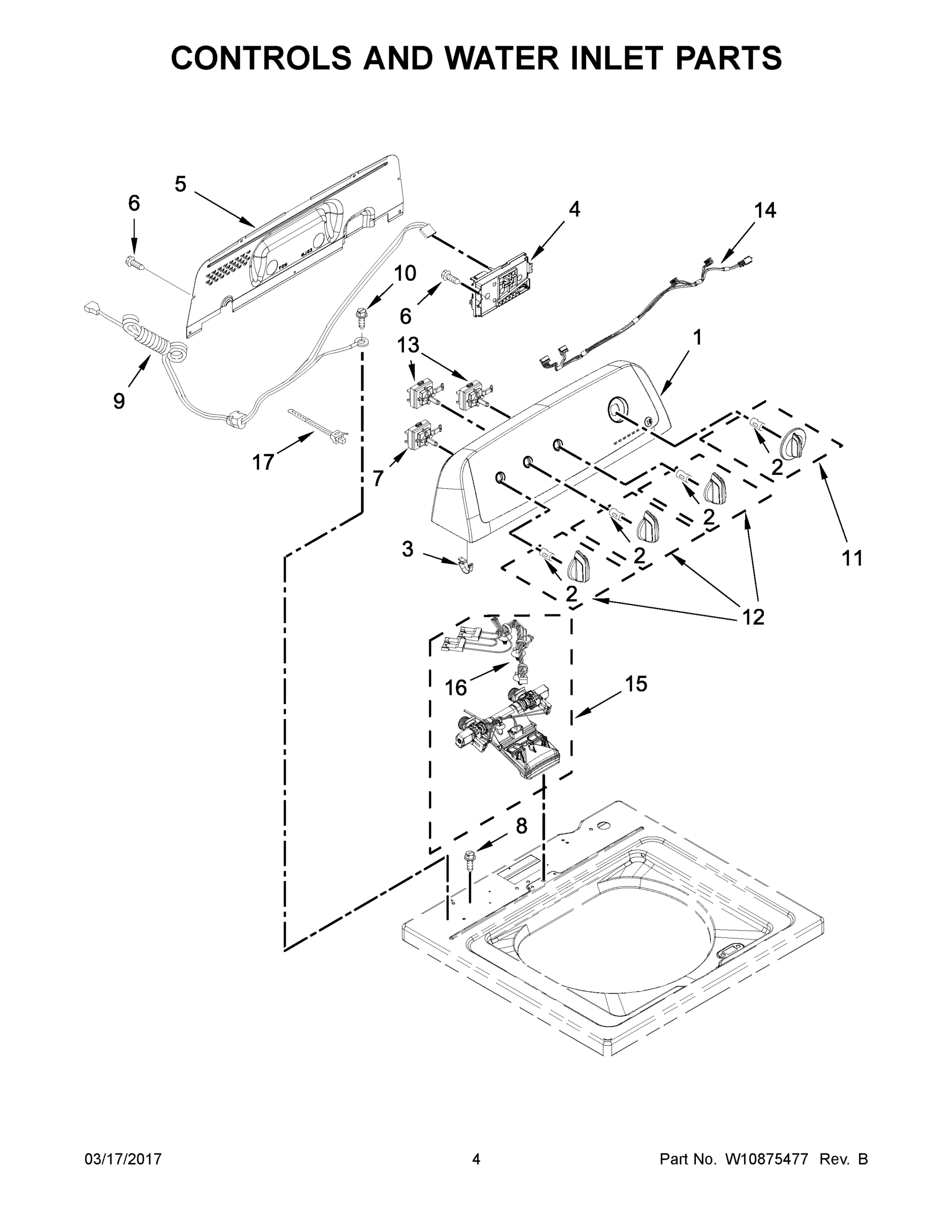 03 - CONTROLS AND WATER INLET PARTS