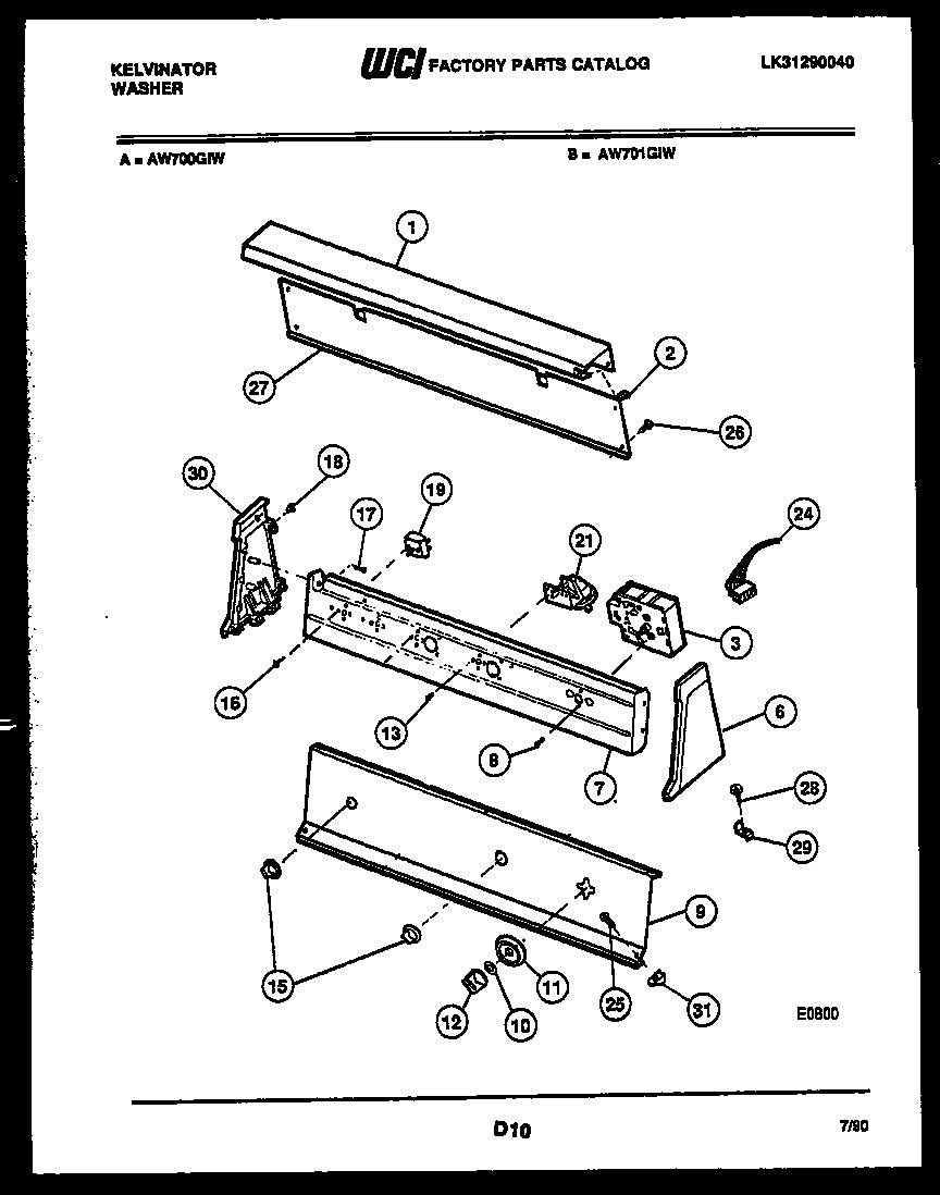 05 - CONSOLE AND CONTROL PARTS