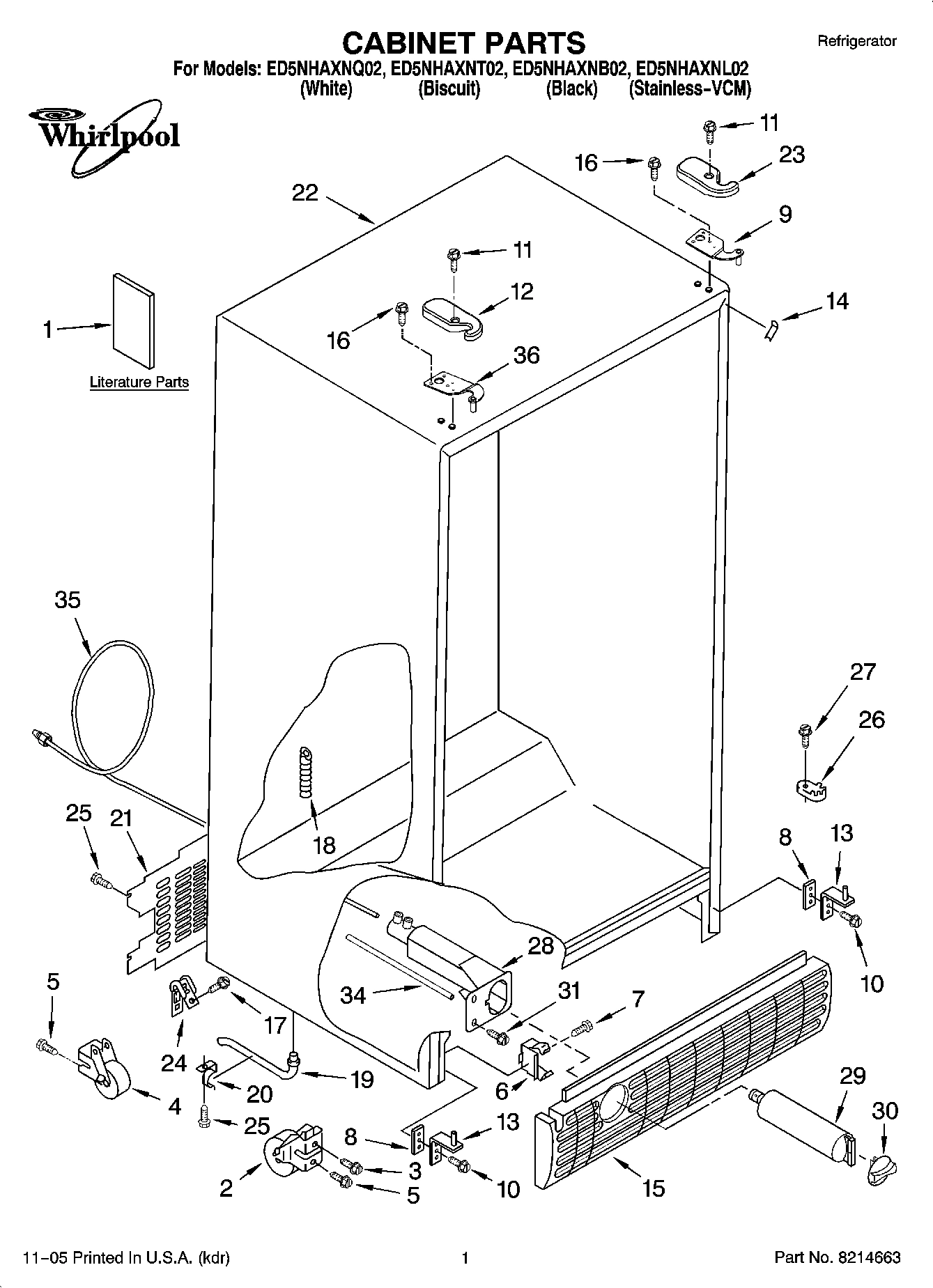 01 - CABINET PARTS