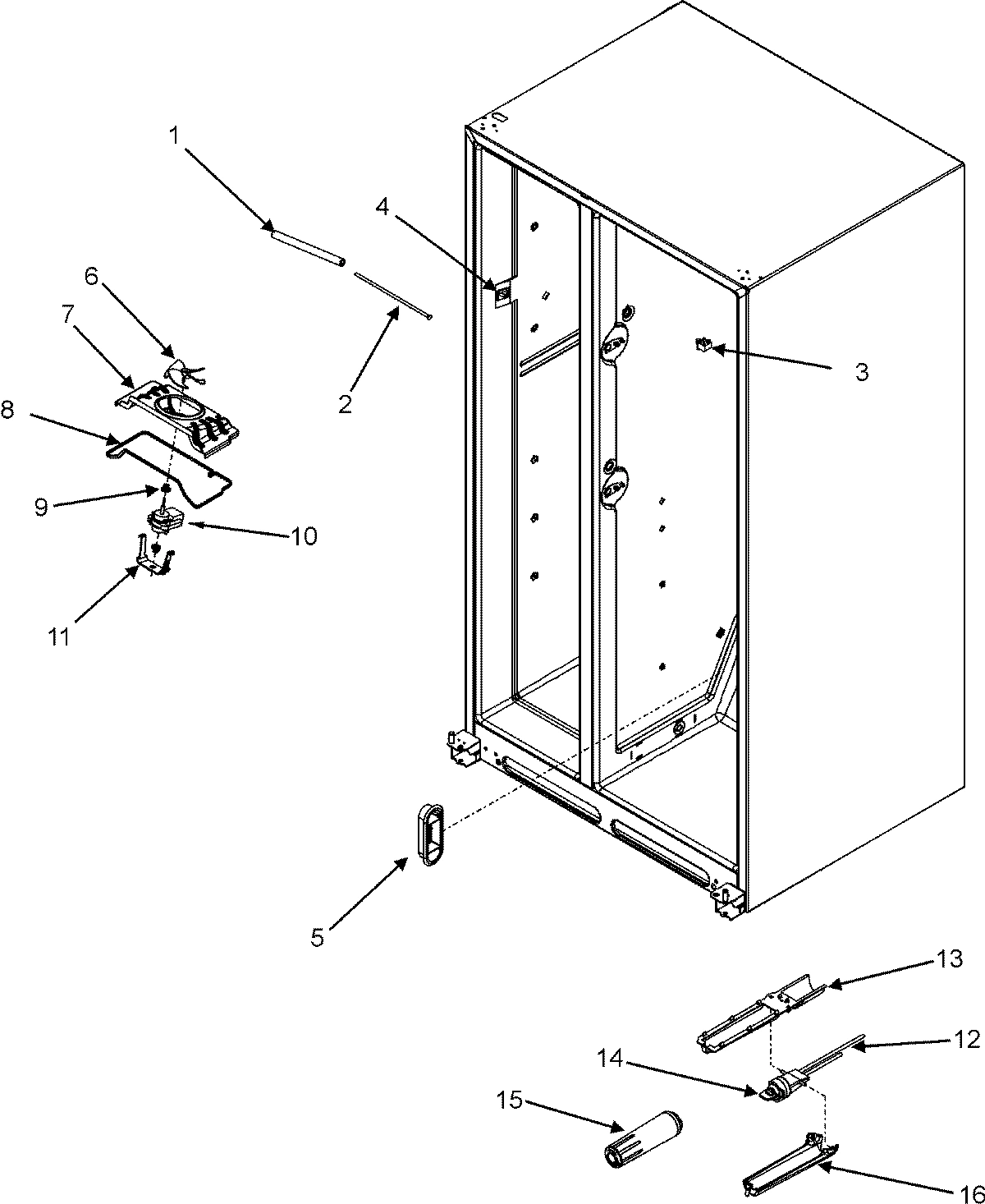 05 - EVAP FAN ASSY./CRISP LIGHT/WATERFILTER