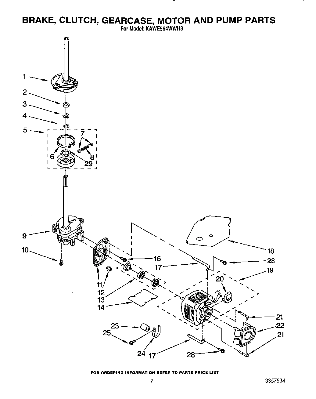 05 - BRAKE, CLUTCH, GEARCASE, MOTOR & PUMP