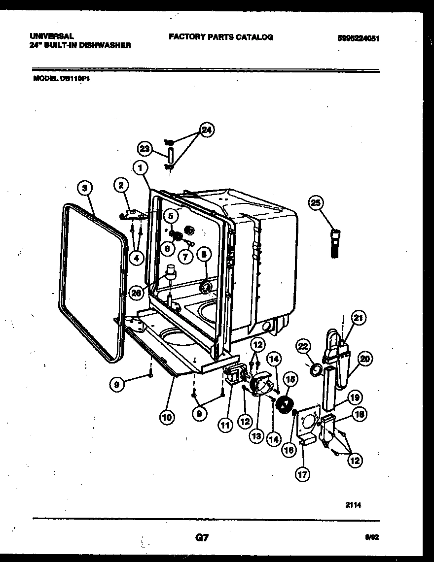05 - TUB AND FRAME PARTS