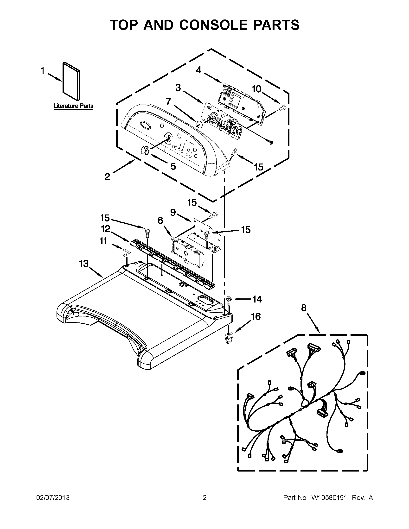 01 - TOP AND CONSOLE PARTS