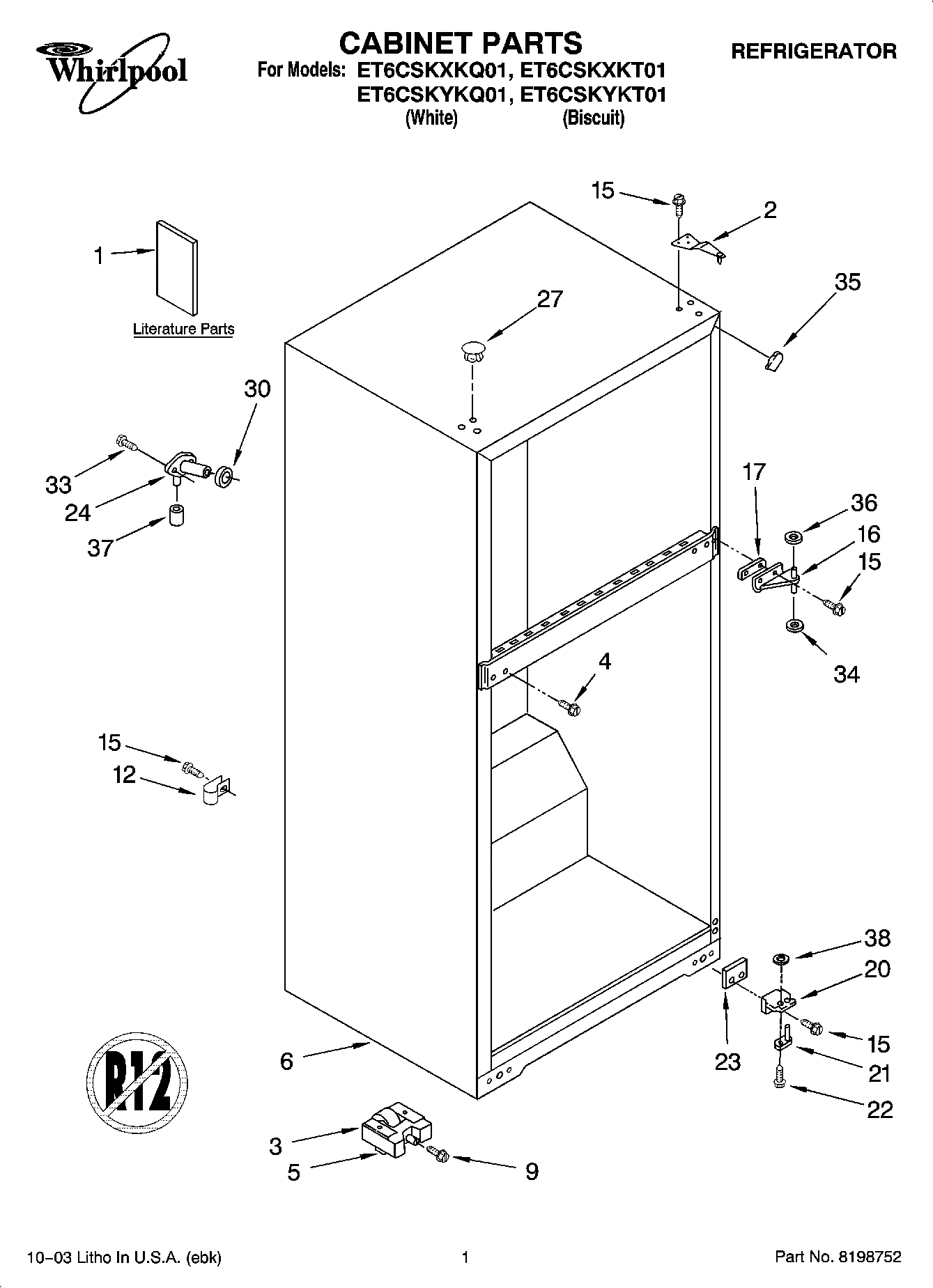 01 - CABINET PARTS