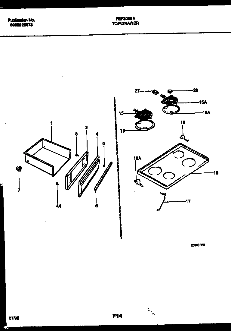 04 - COOKTOP AND DRAWER PARTS