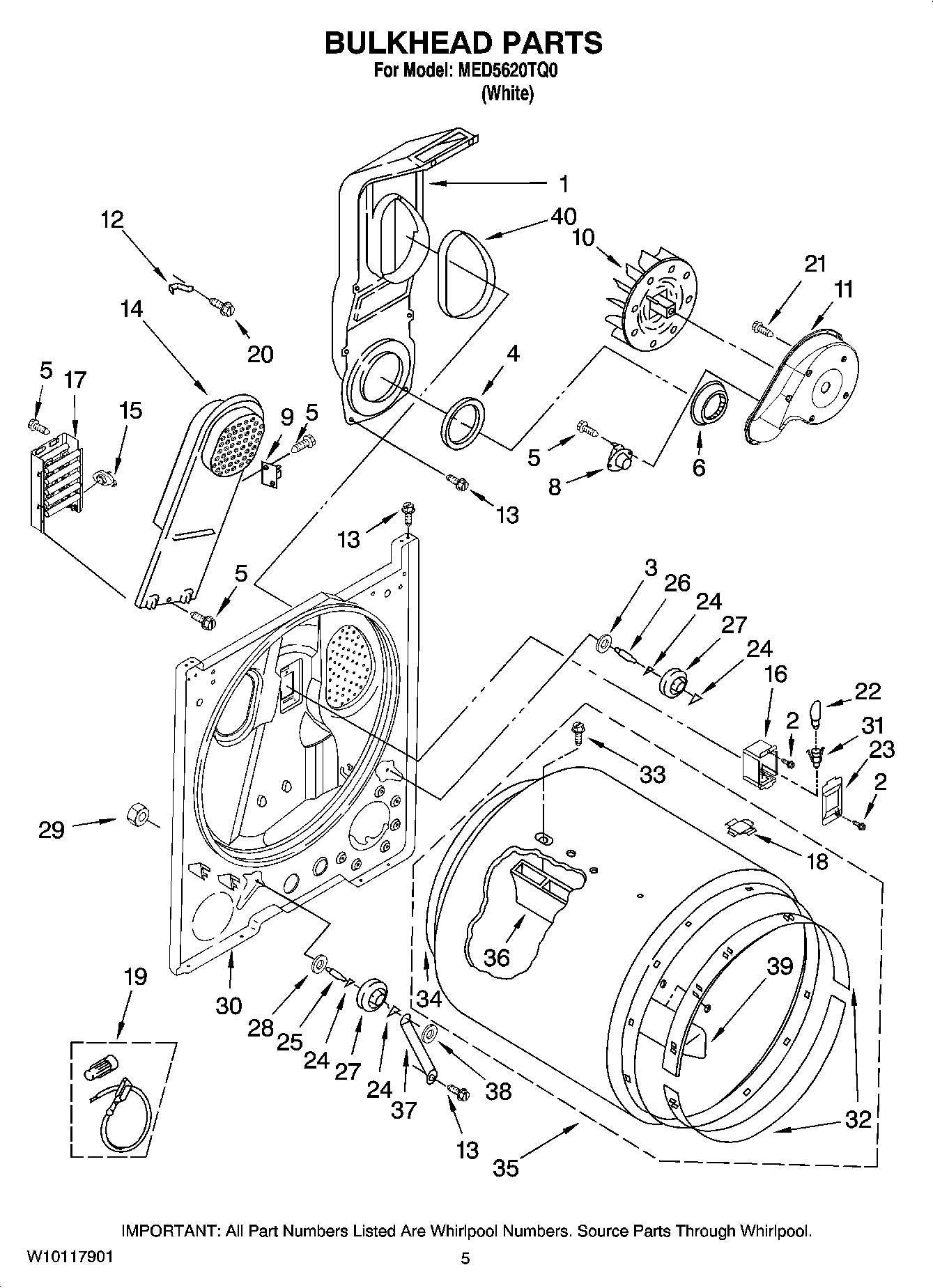 03 - BULKHEAD PARTS, OPTIONAL PARTS (NOT INCLUDED)