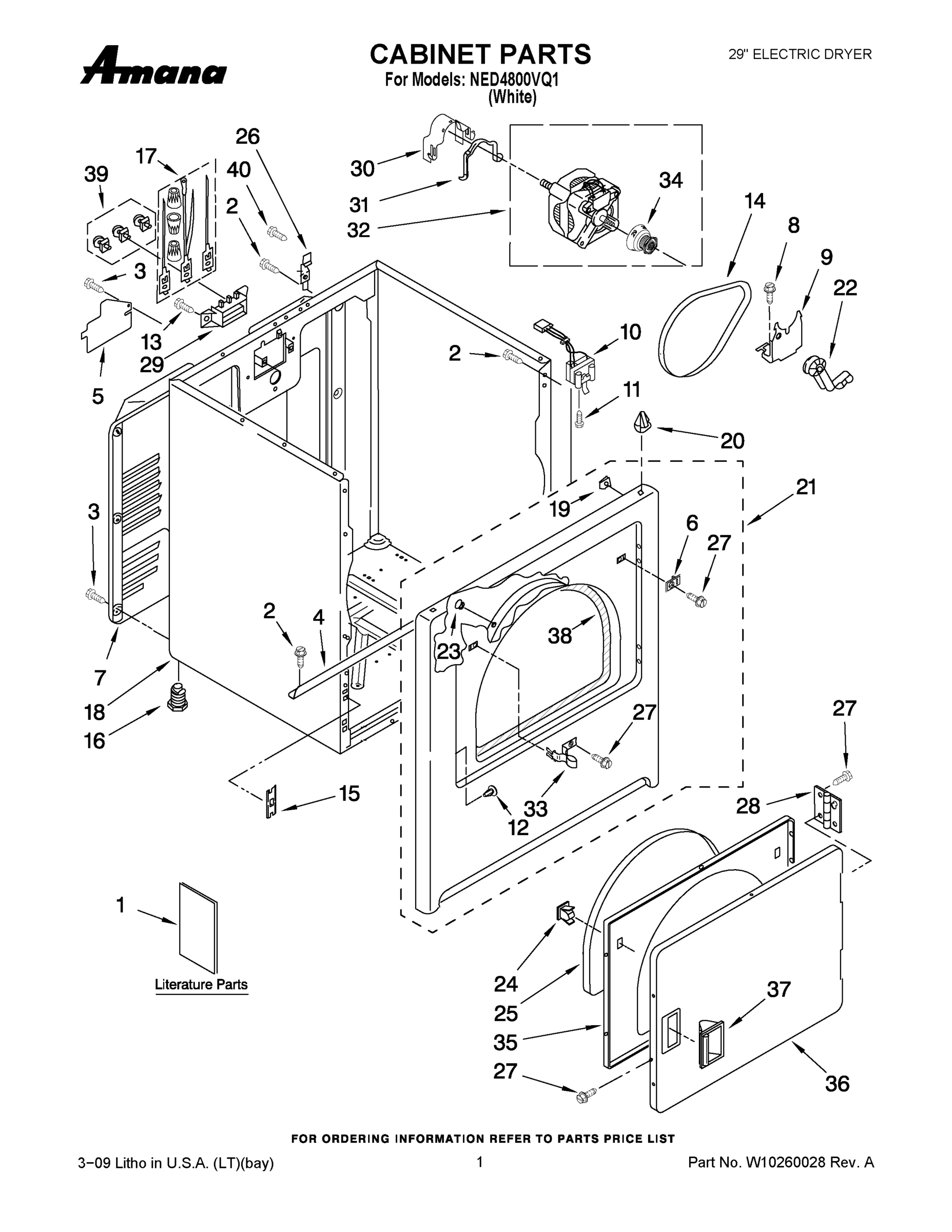 01 - CABINET PARTS