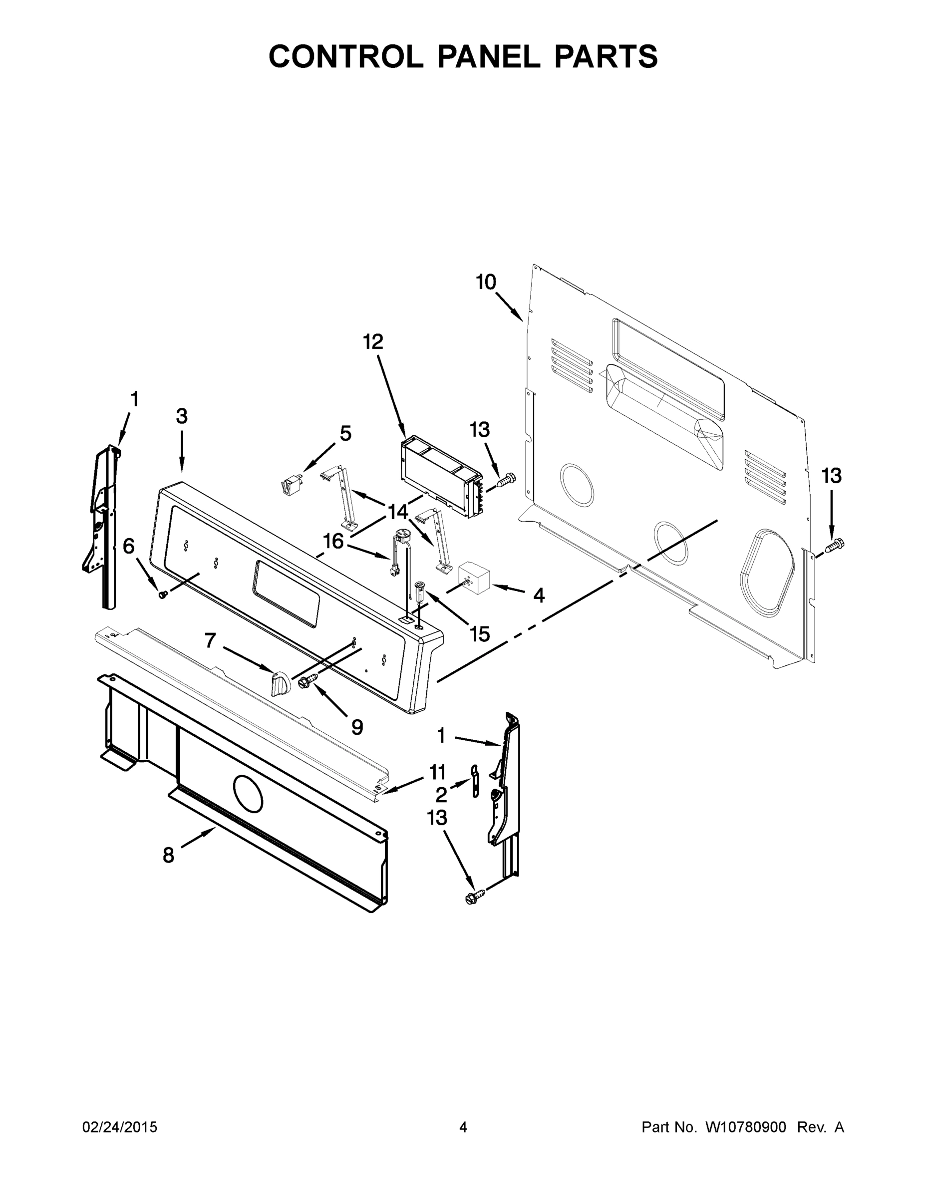 03 - CONTROL PANEL PARTS
