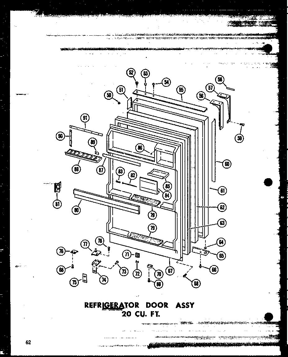 07 - REF DOOR ASSY 20 CU. FT.