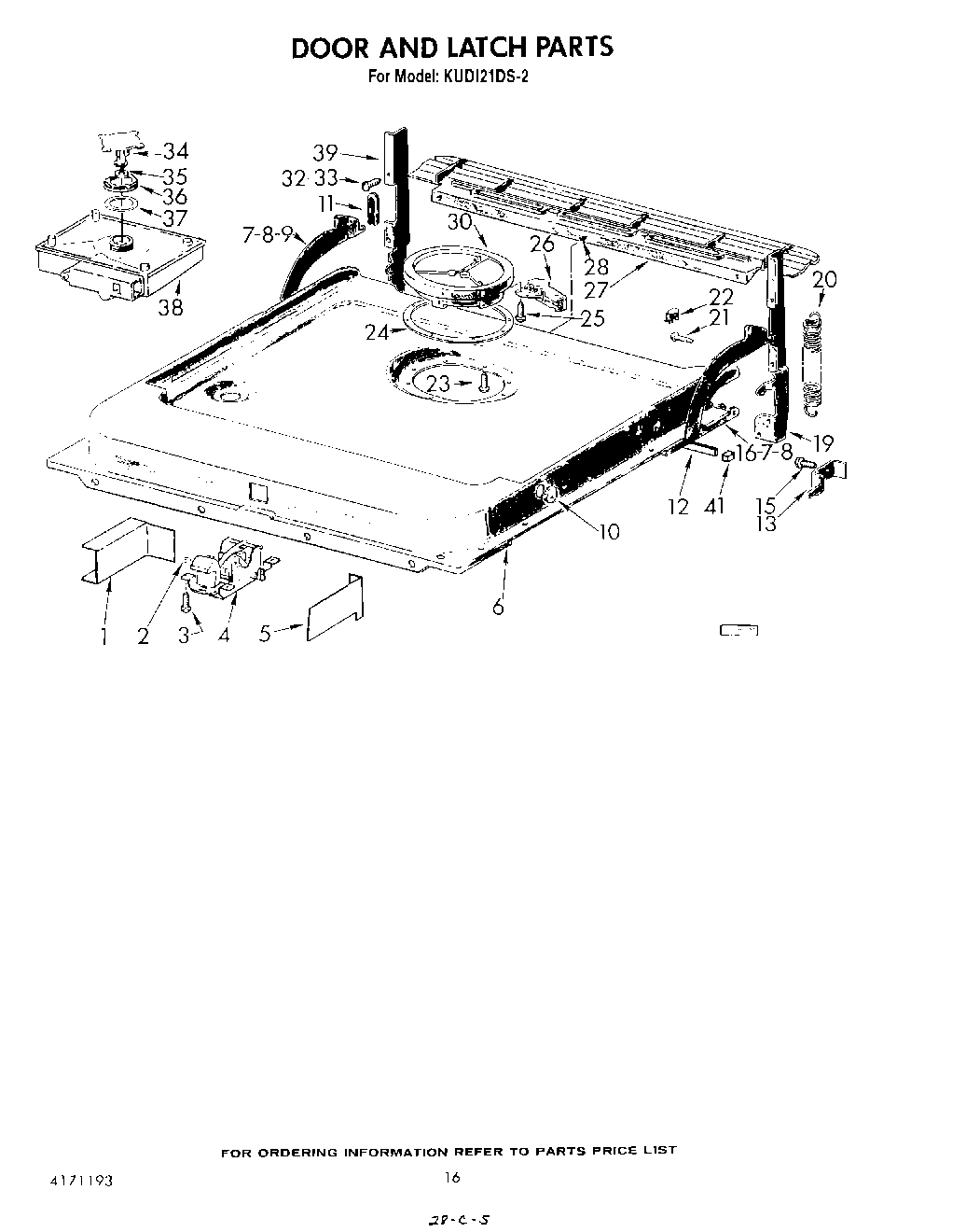 13 - DOOR AND LATCH