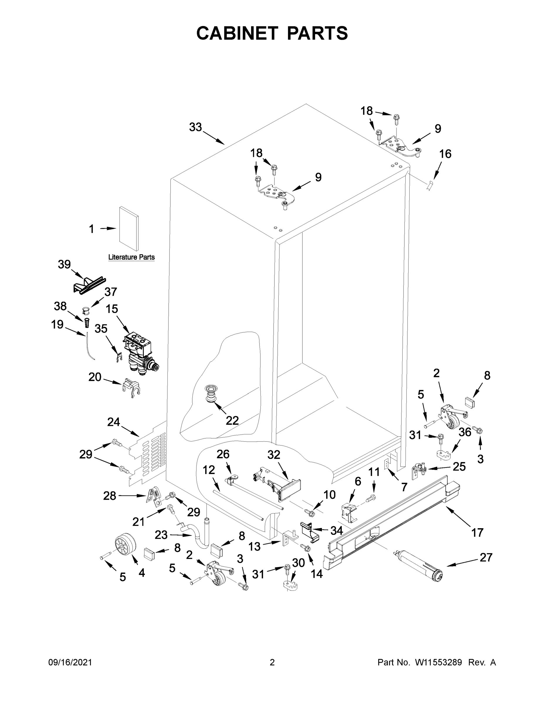 02 - CABINET PARTS