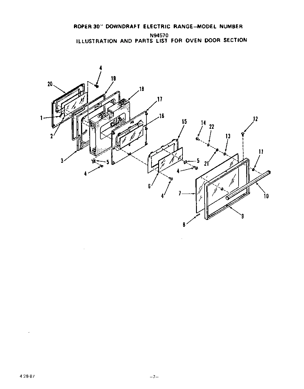 06 - OVEN DOOR