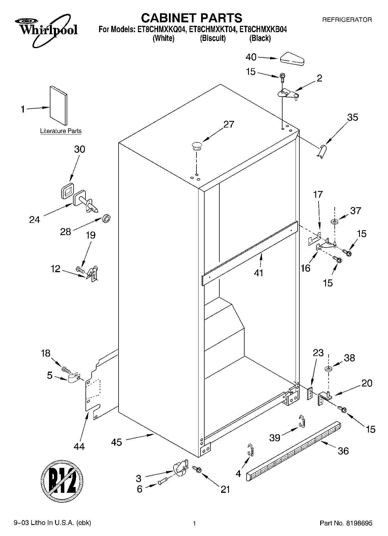 01 - CABINET PARTS