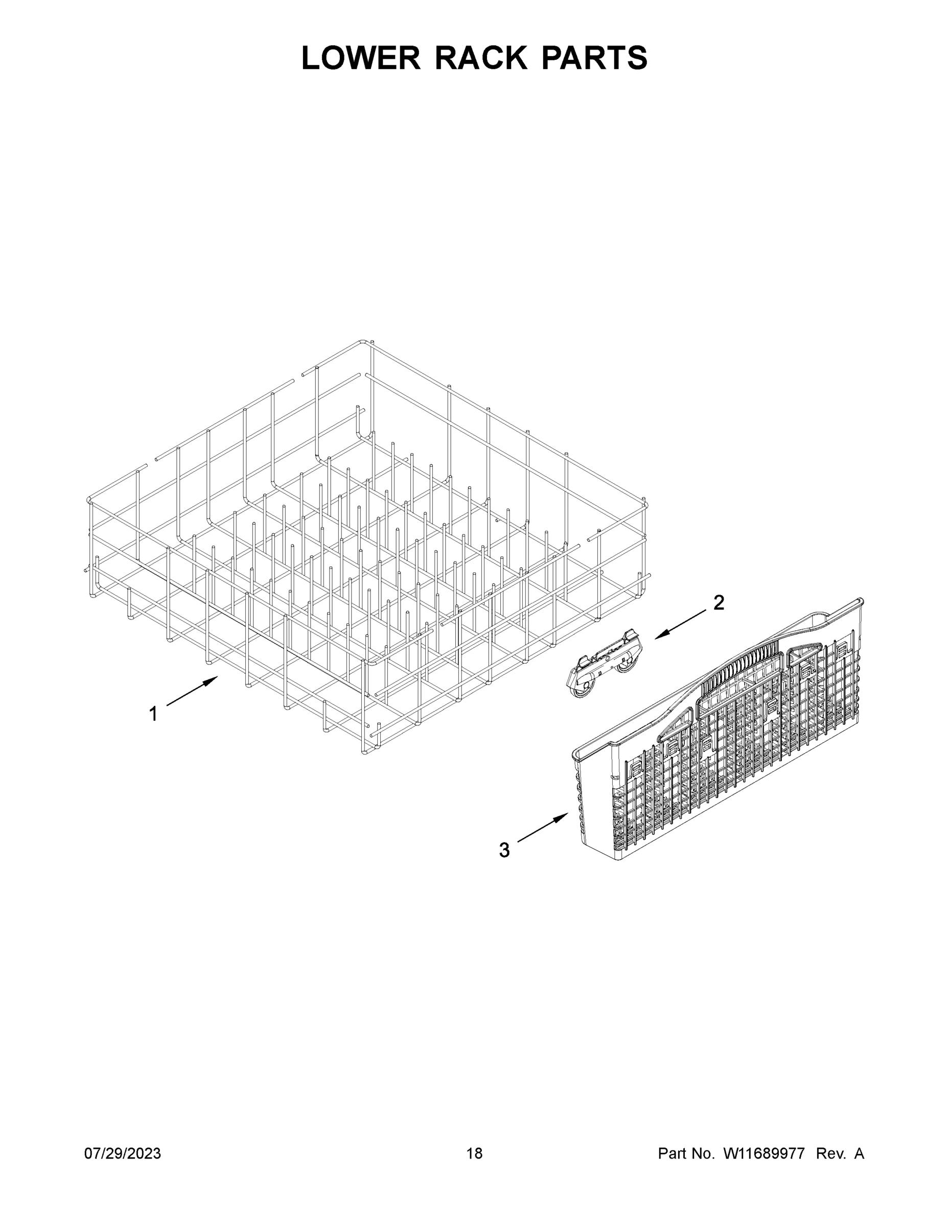 10 - LOWER RACK PARTS