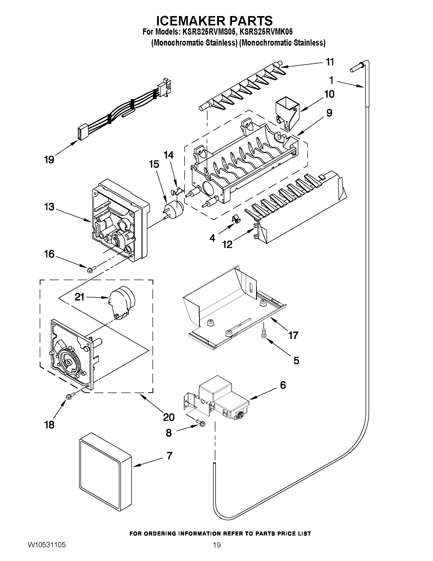 12 - ICEMAKER PARTS