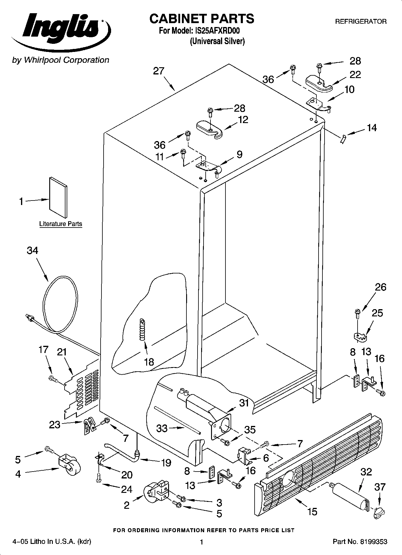 01 - CABINET PARTS
