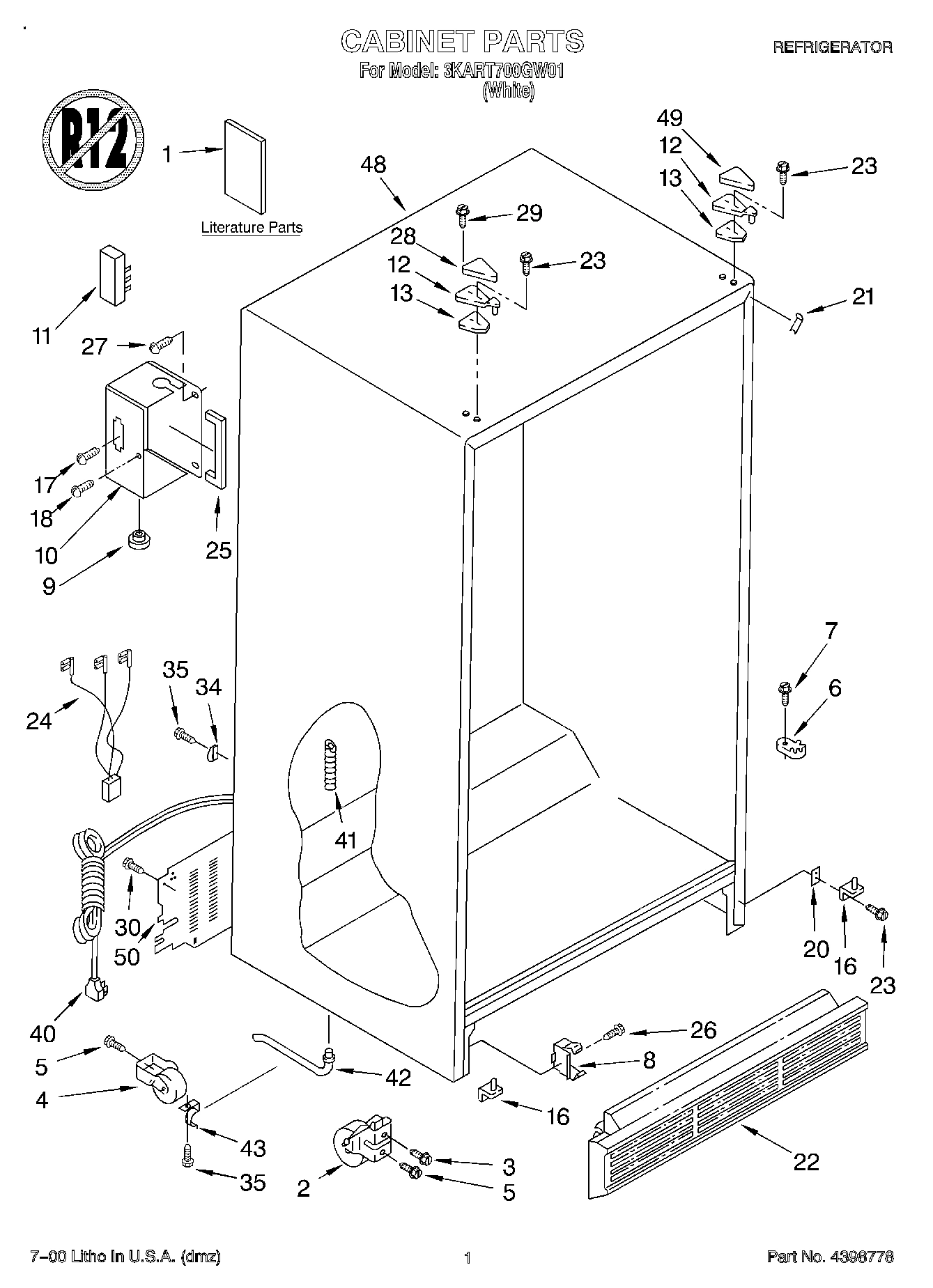 01 - CABINET, LITERATURE
