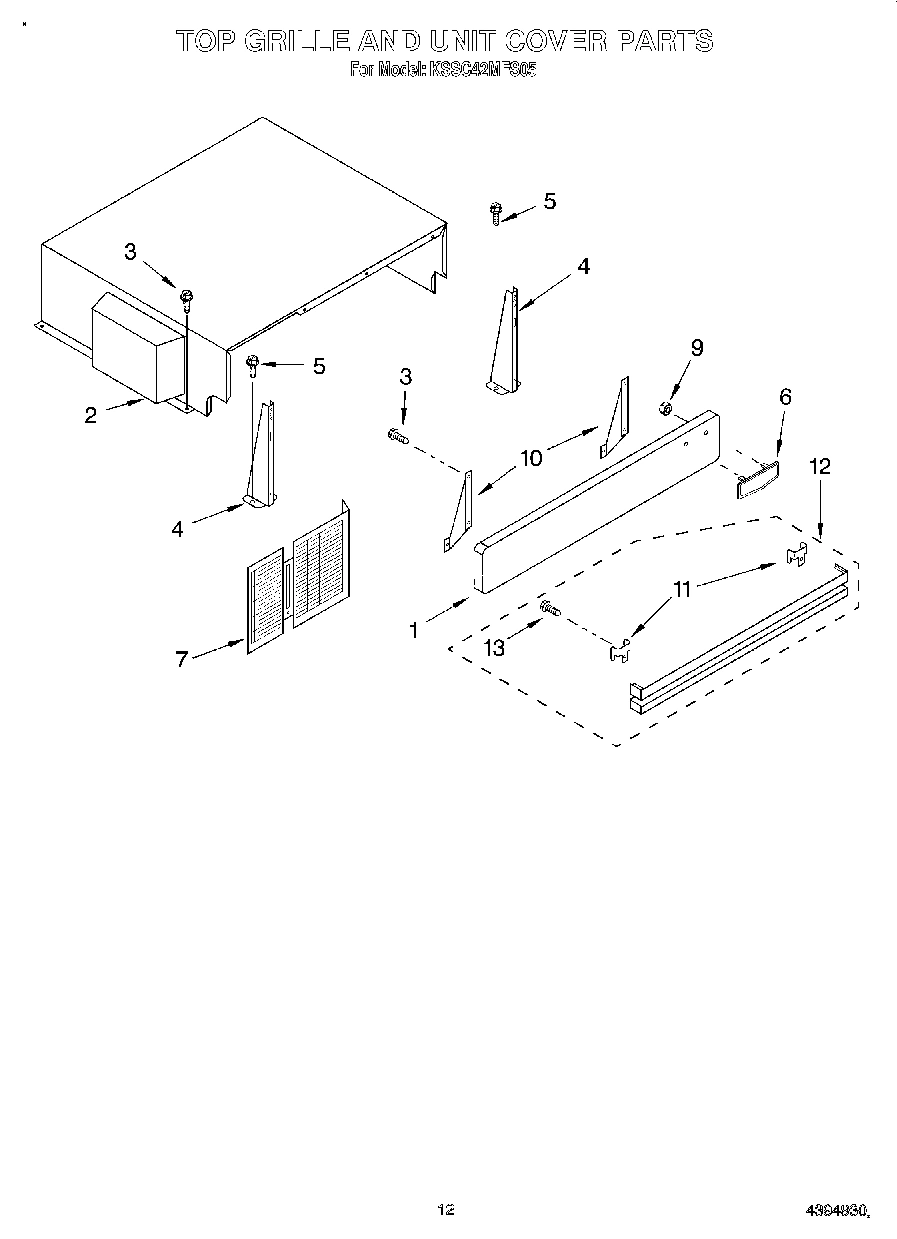 09 - TOP GRILLE AND UNIT COVER
