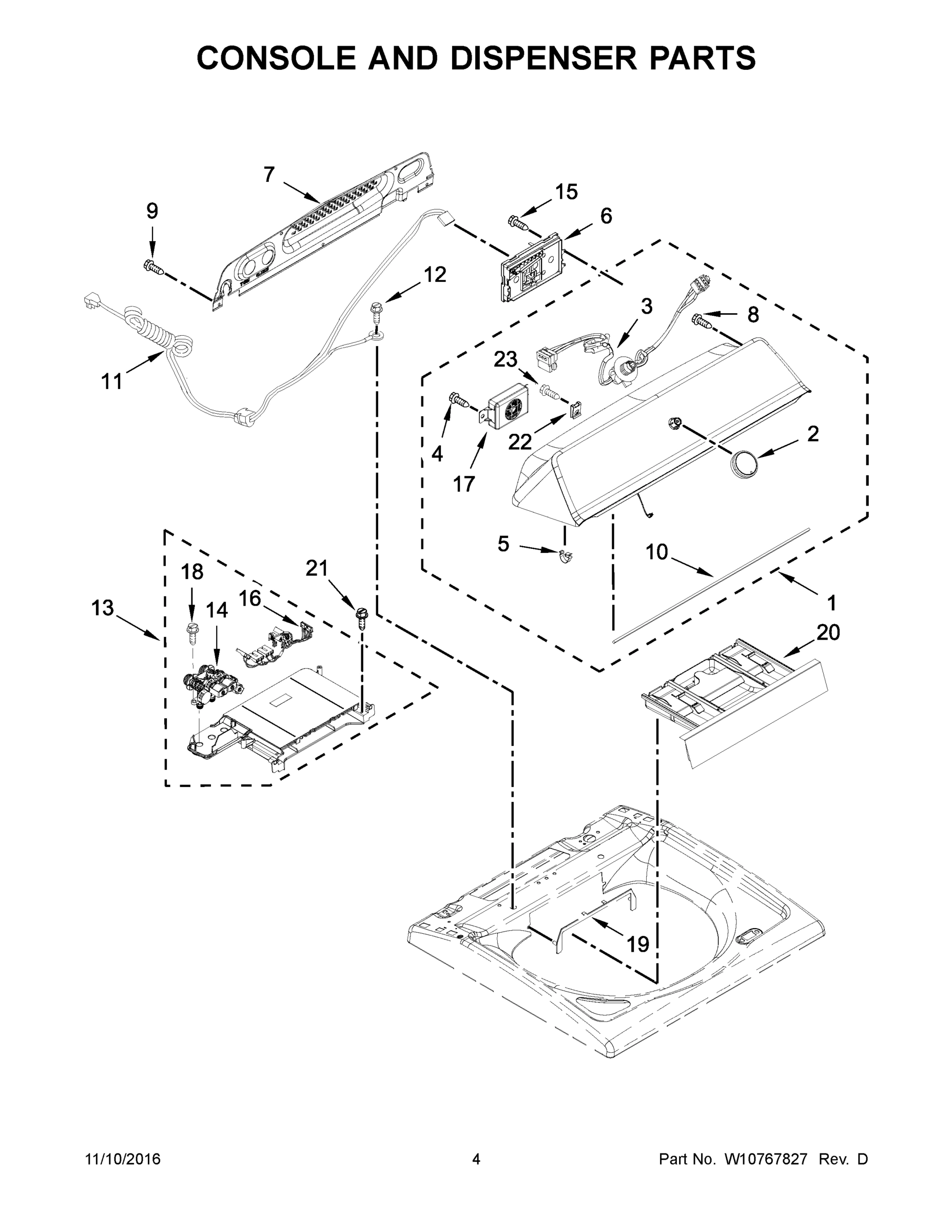03 - CONSOLE AND DISPENSER PARTS