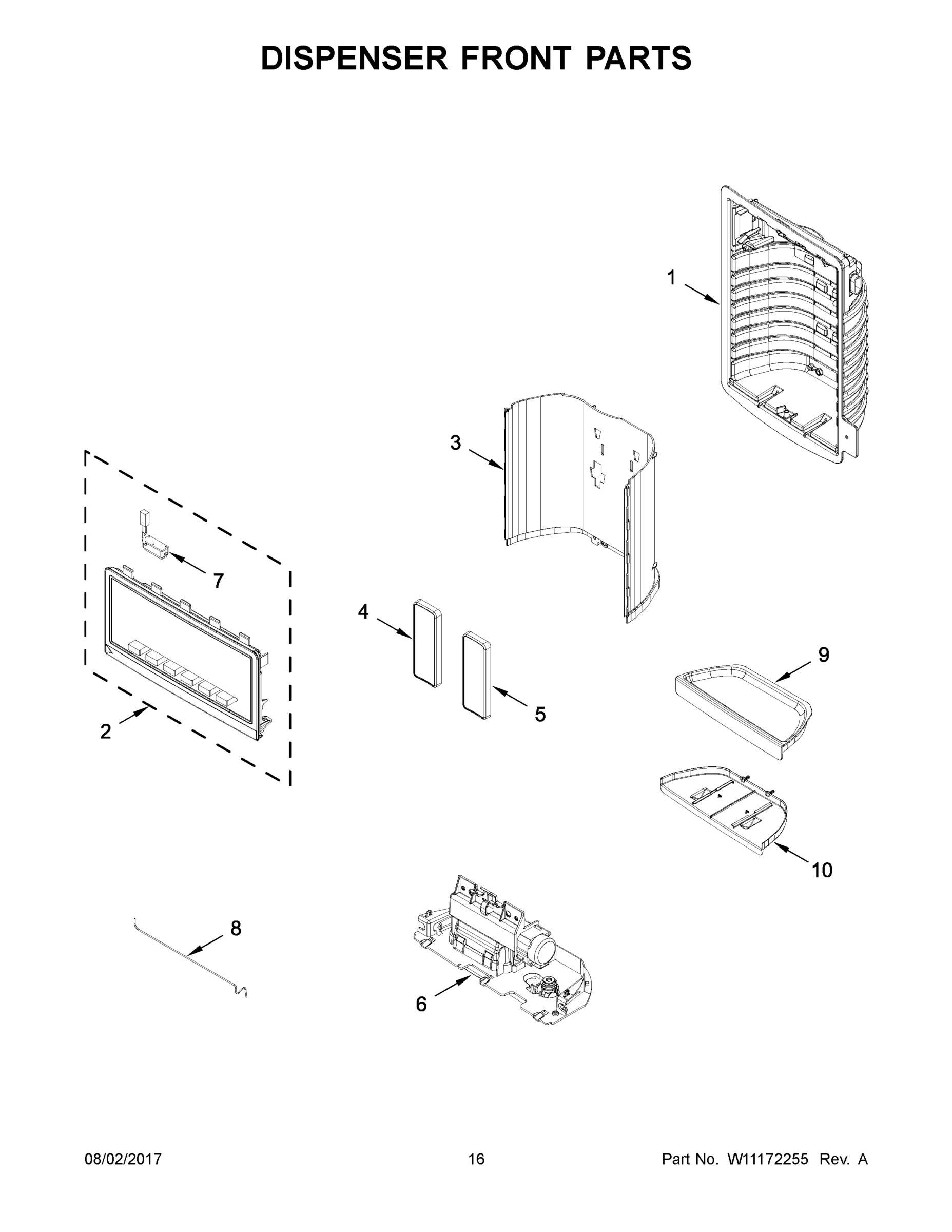 09 - DISPENSER FRONT PARTS
