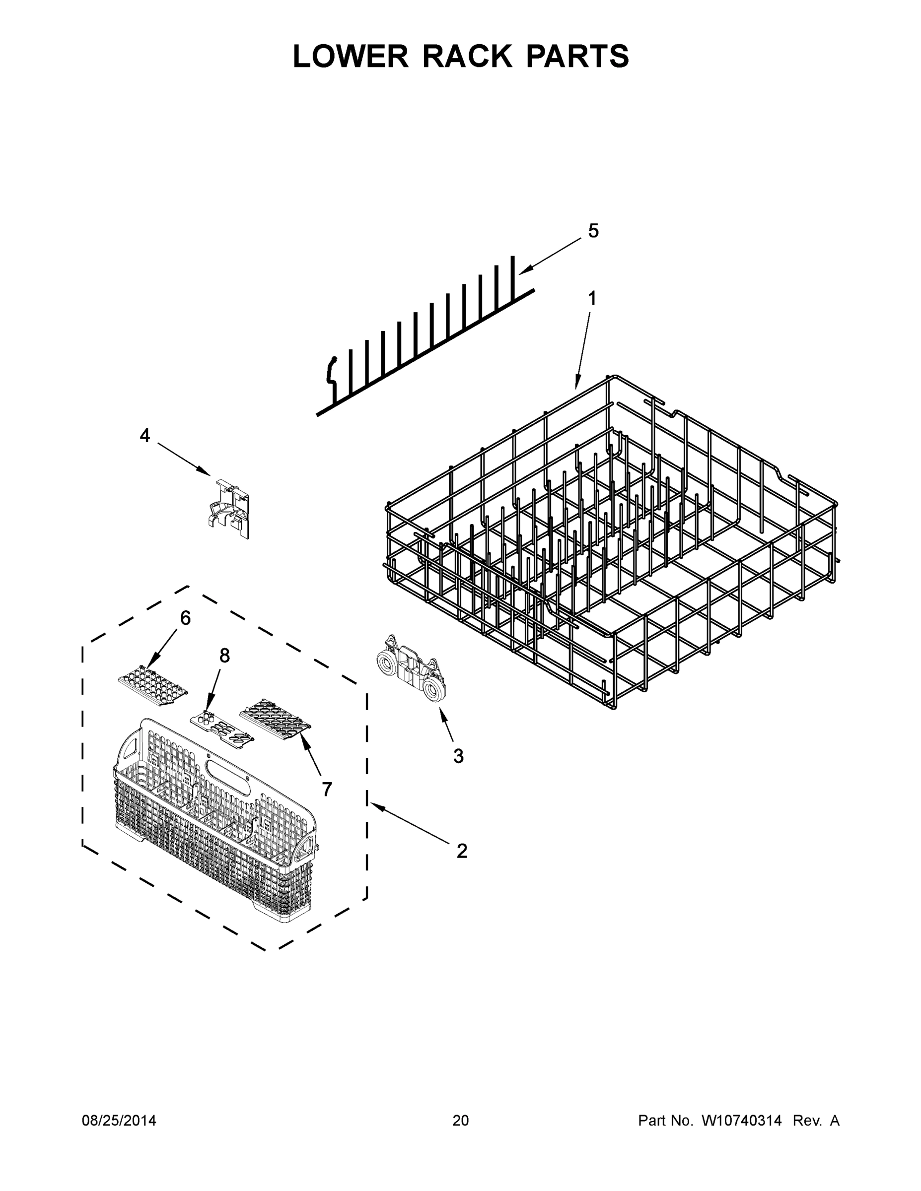11 - LOWER RACK PARTS