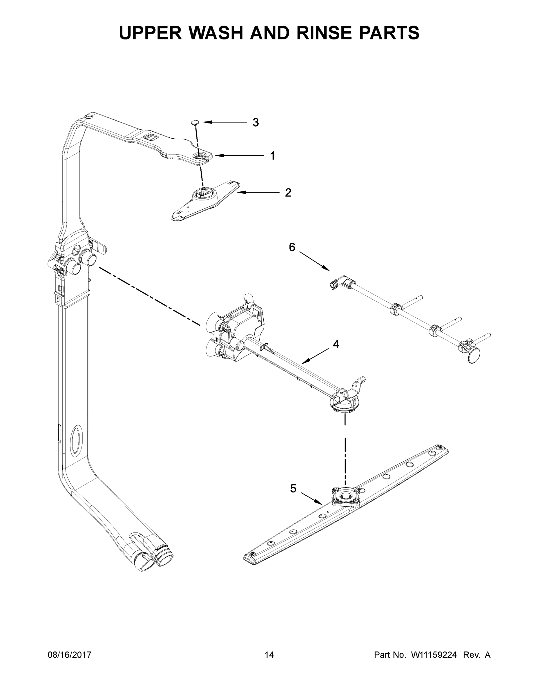 08 - UPPER WASH AND RINSE PARTS