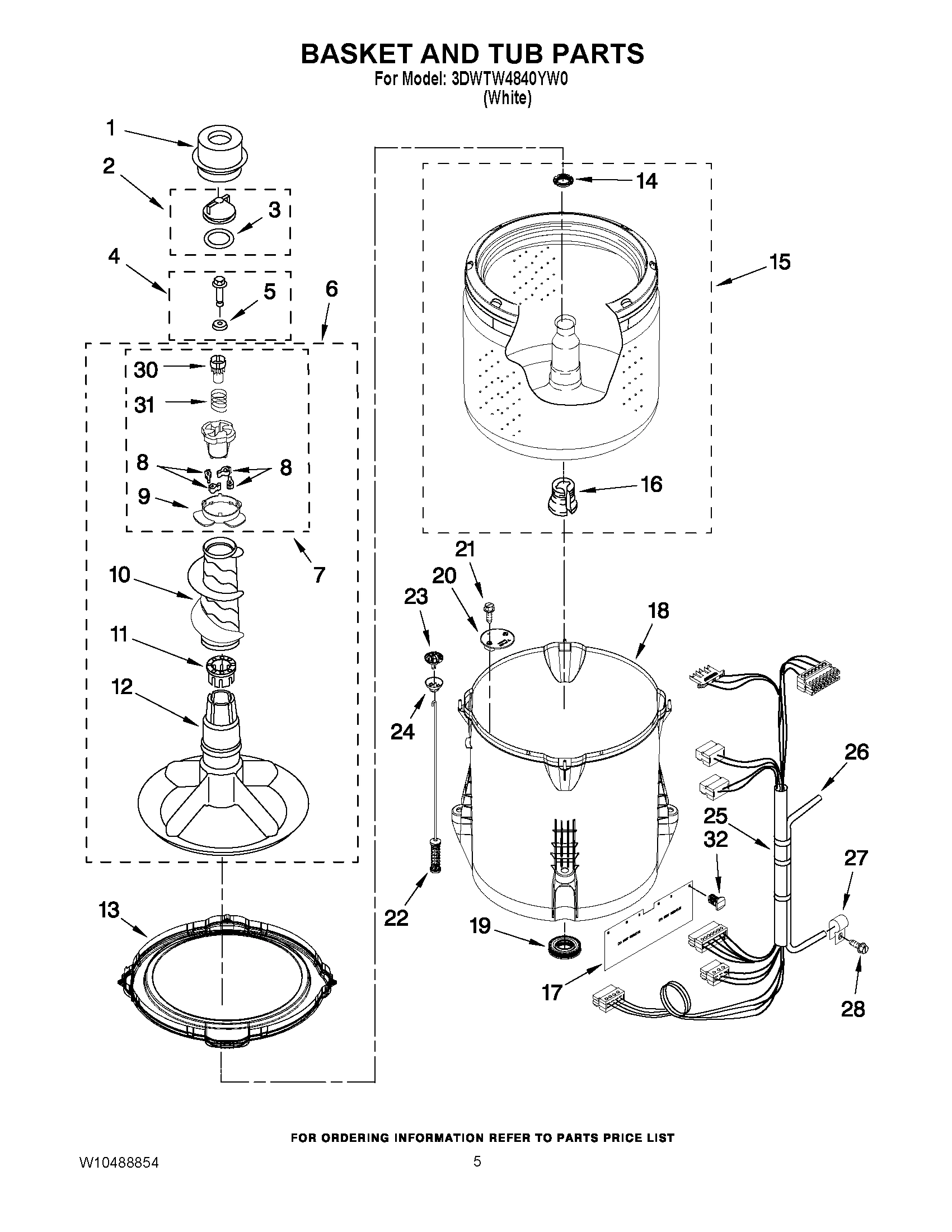 03 - BASKET AND TUB PARTS