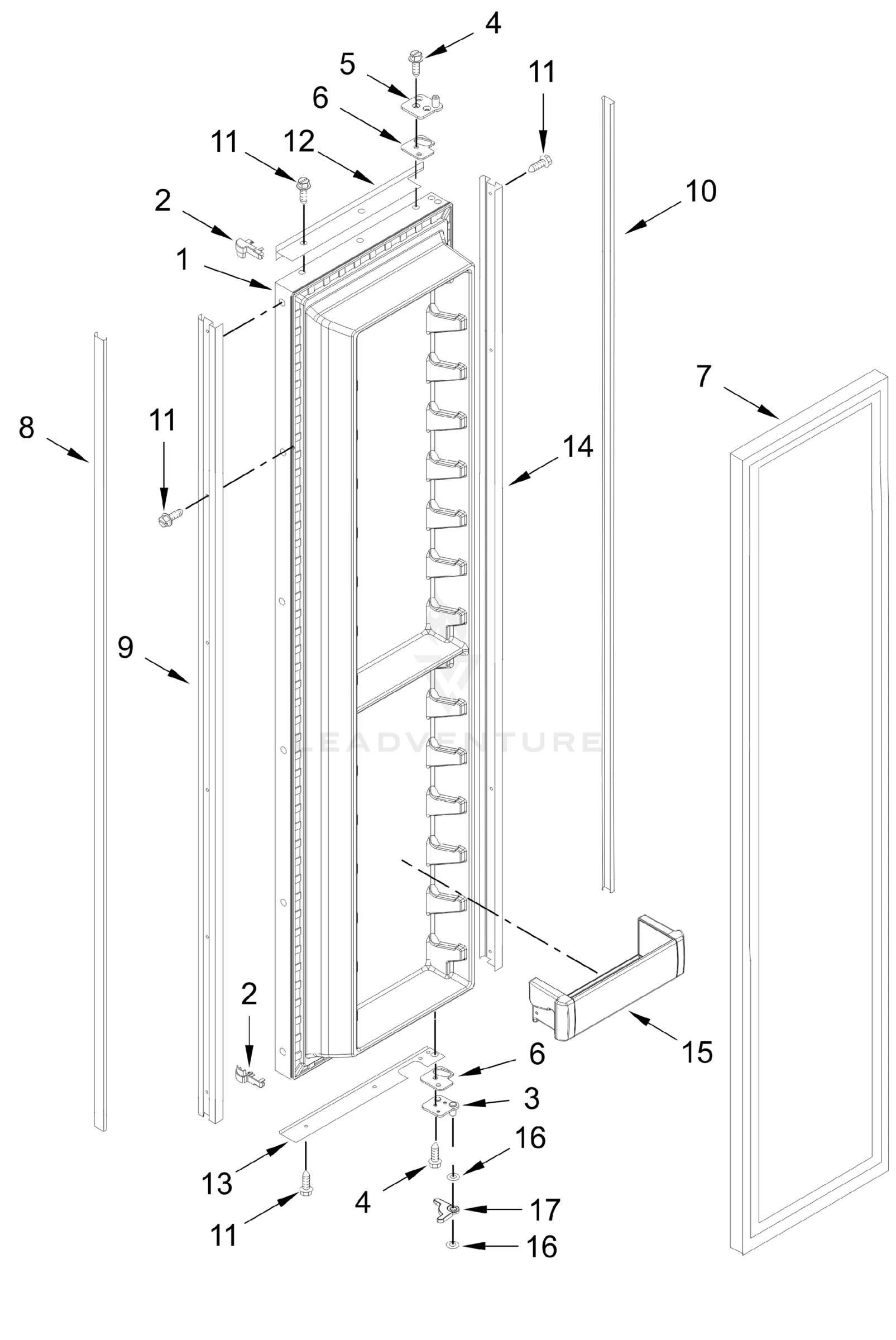 FREEZER DOOR PARTS