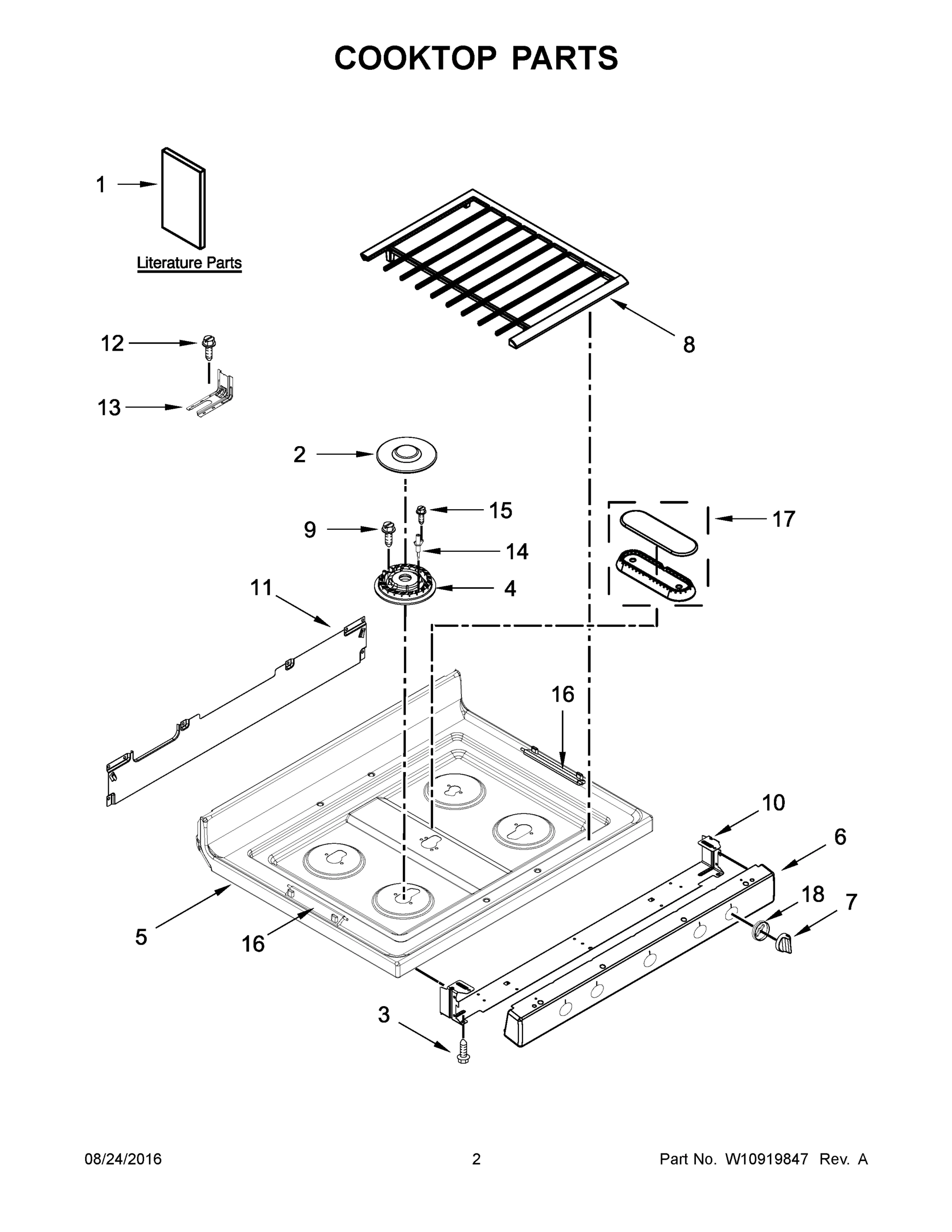 02 - COOKTOP PARTS