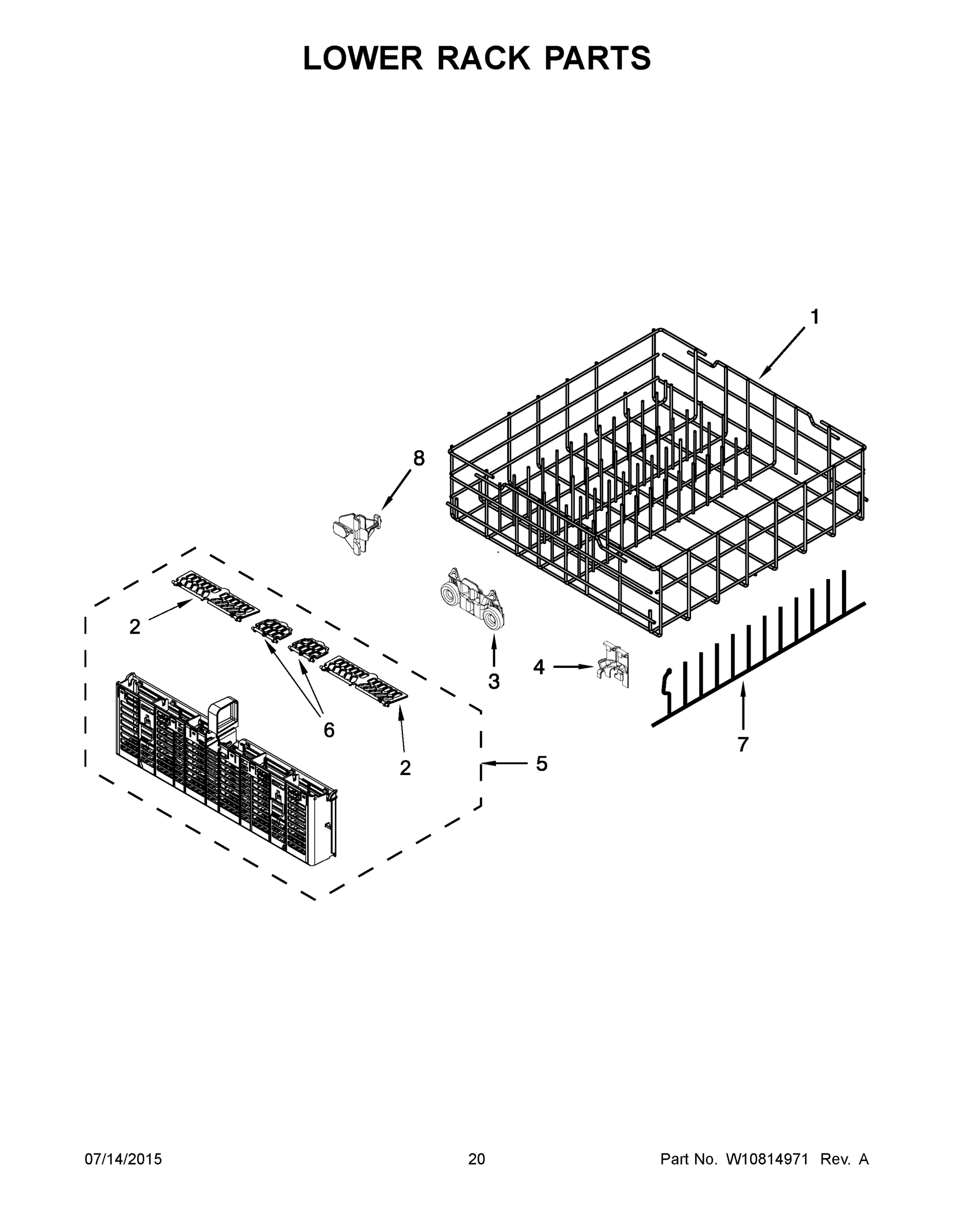 11 - LOWER RACK PARTS