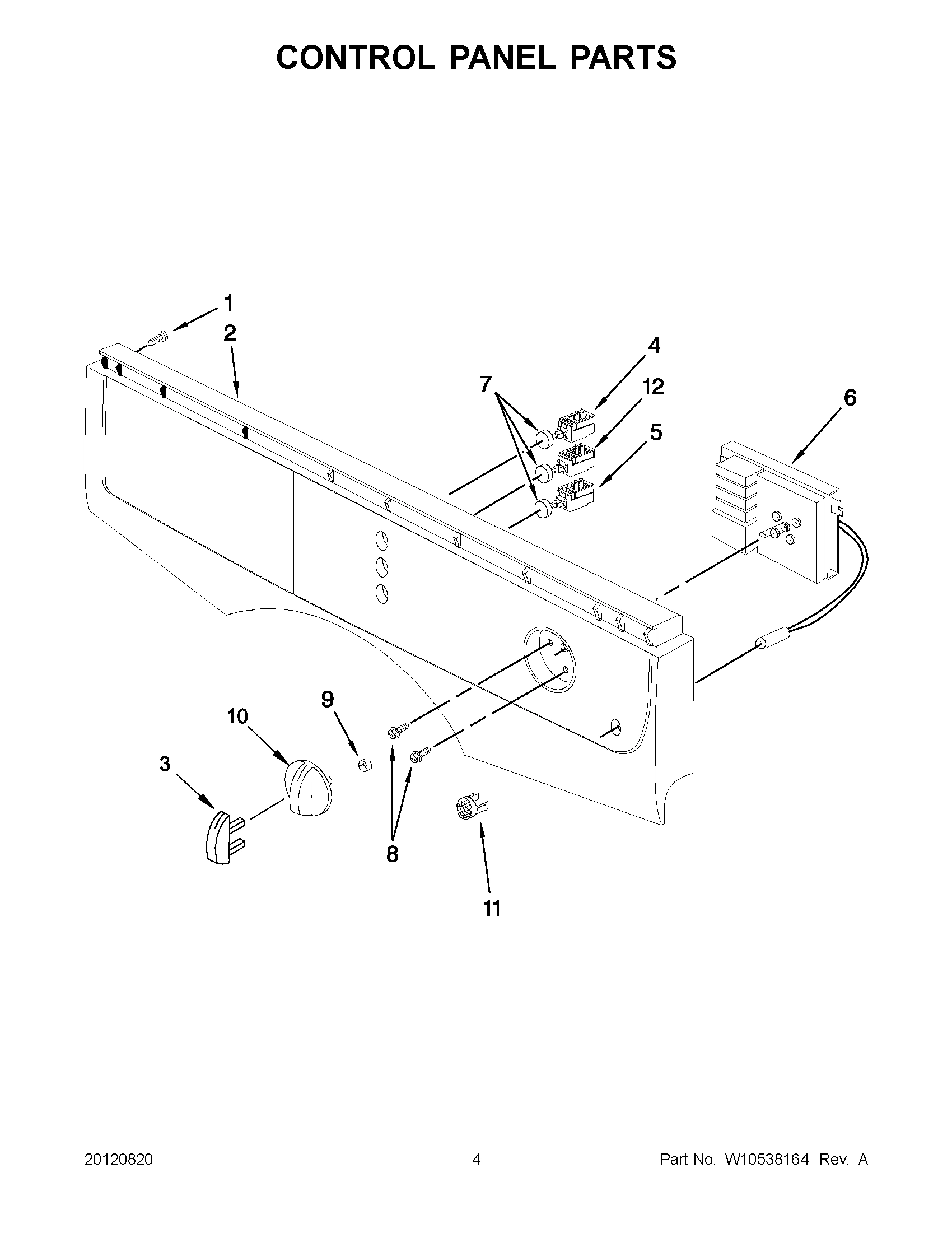 02 - CONTROL PANEL PARTS
