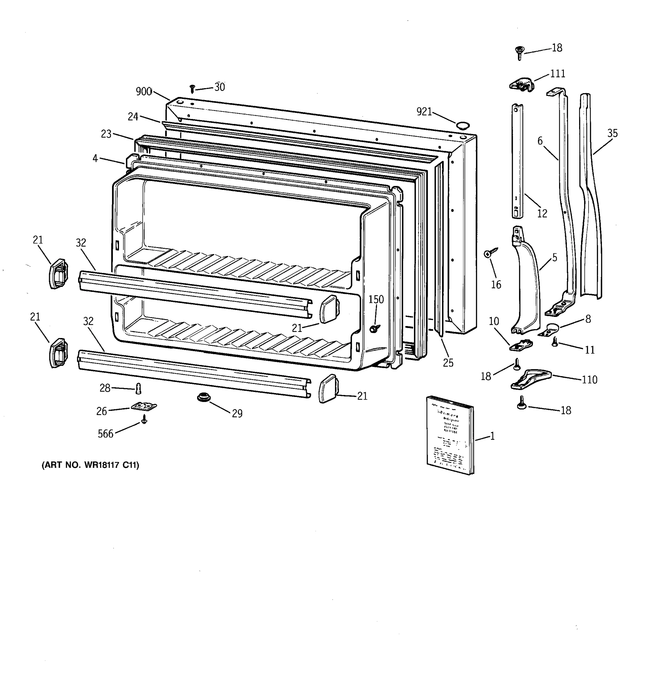 FREEZER DOOR