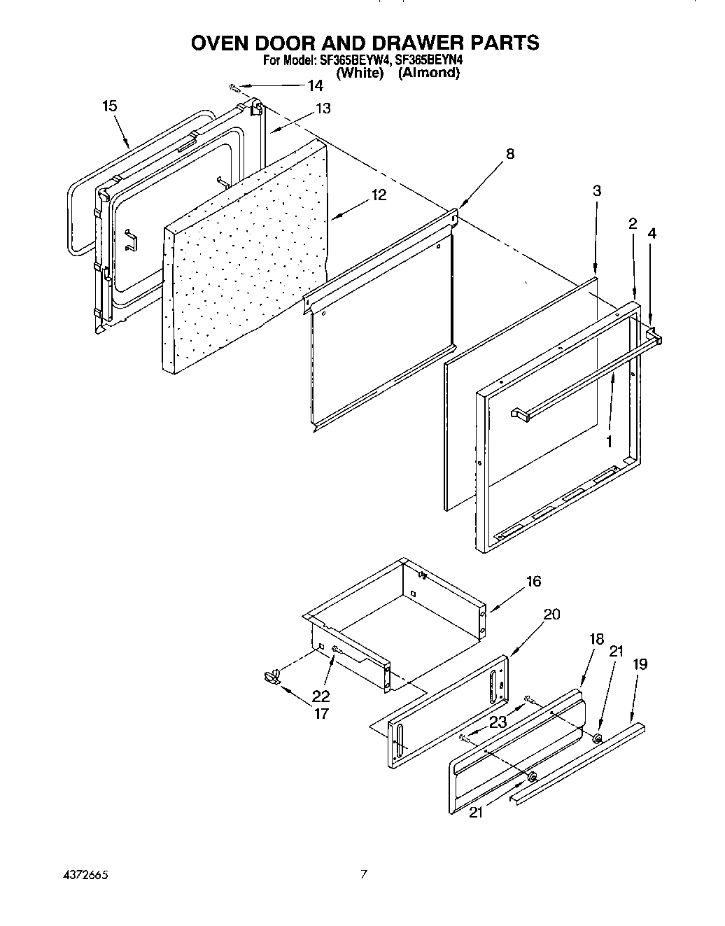 06 - OVEN DOOR AND DRAWER