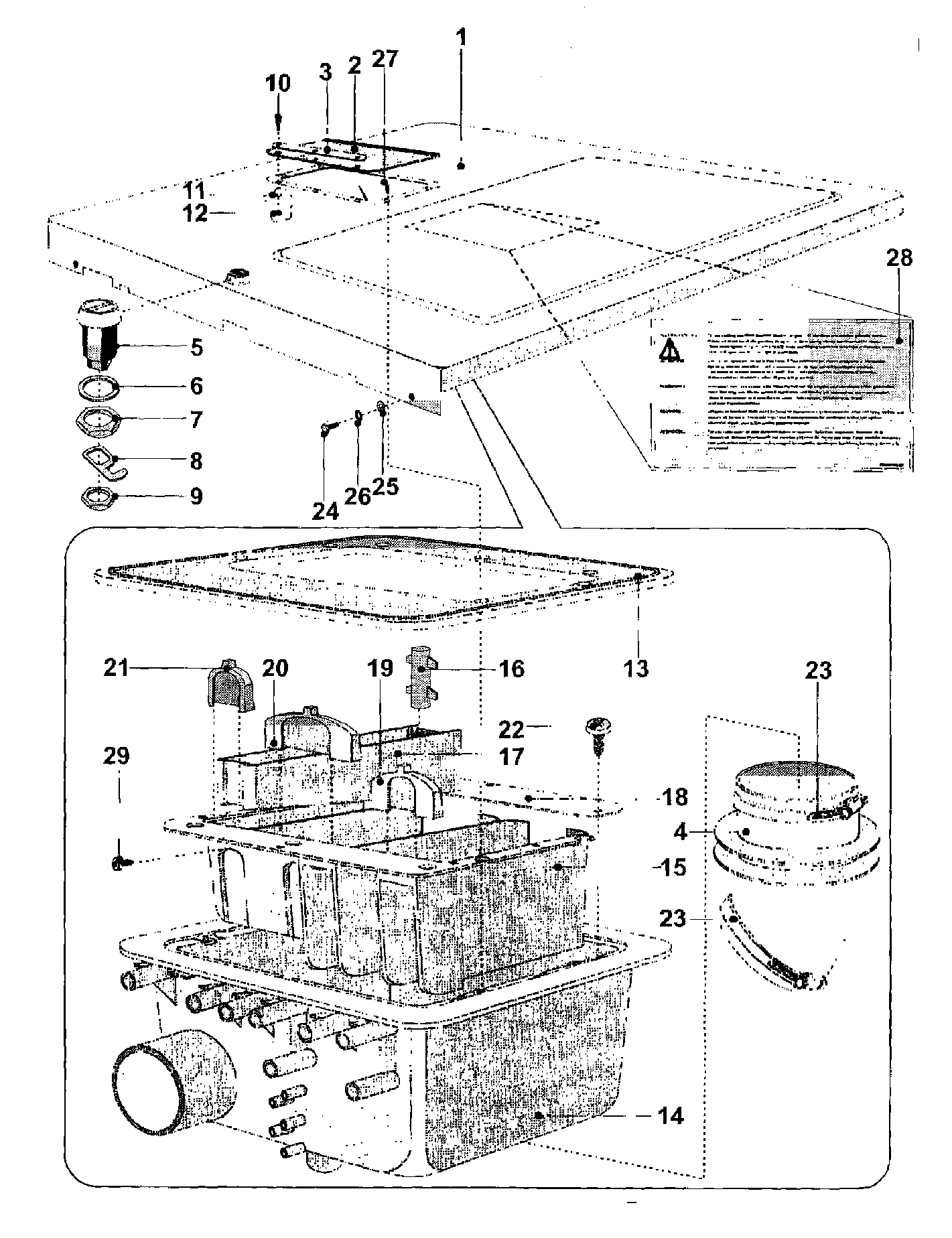03 - TOP COVER/SOAP HOPPER