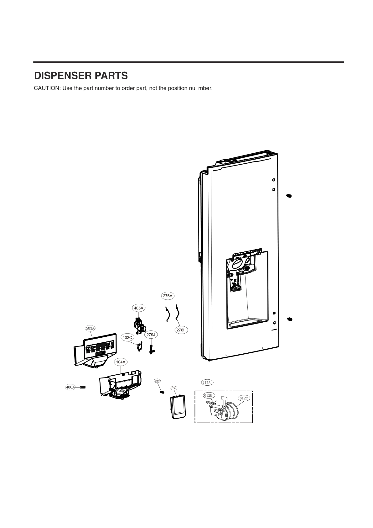 DISPENSER PARTS