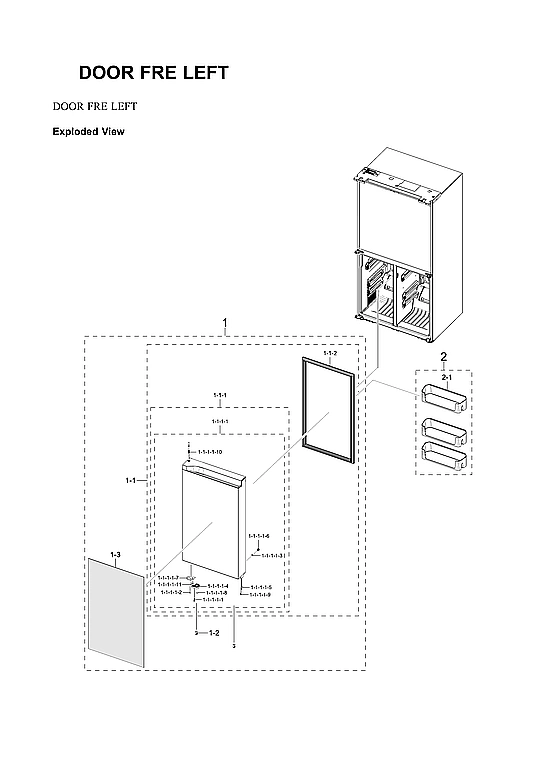 Left Freezer Door