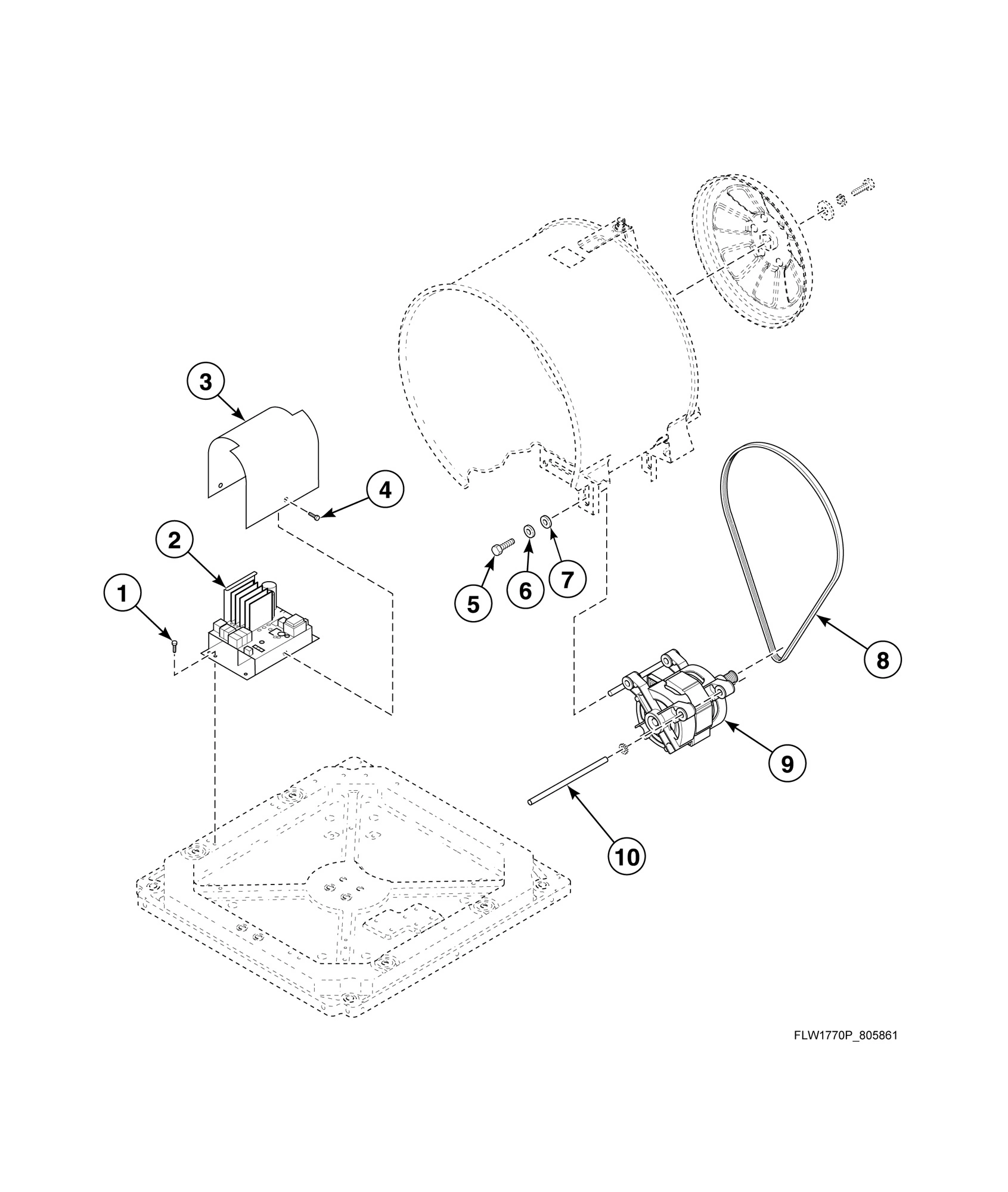 Motor and Belt