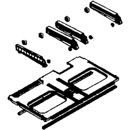 DA97-14599A Samsung Refrigerator Pantry Shelf