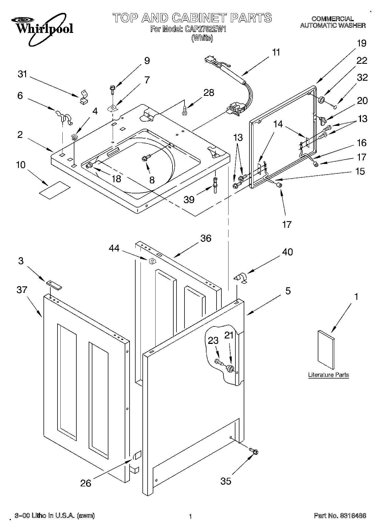 01 - TOP AND CABINET, LITERATURE