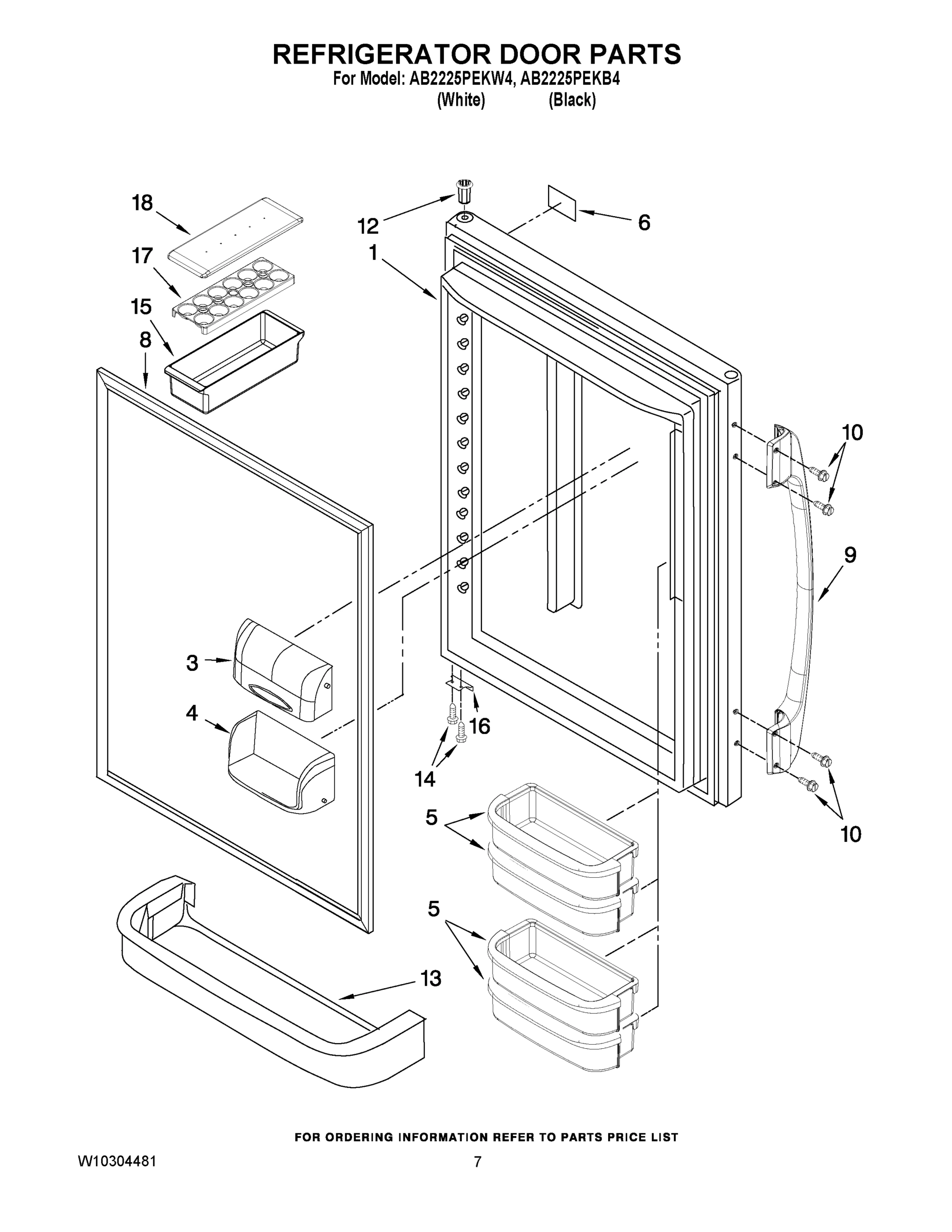 04 - REFRIGERATOR DOOR PARTS