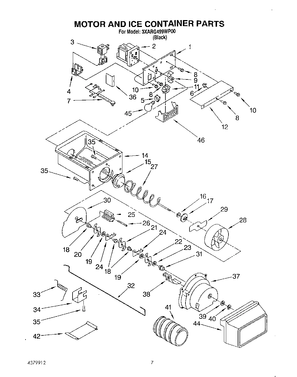 05 - MOTOR AND ICE CONTAINER