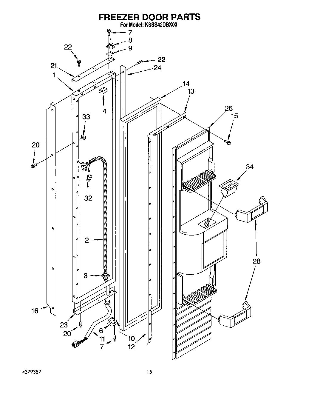12 - FREEZER DOOR