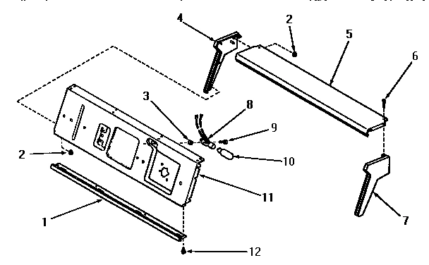 20 - PANEL SUPP PLATE, CTRL HOOD ENDS & BULB