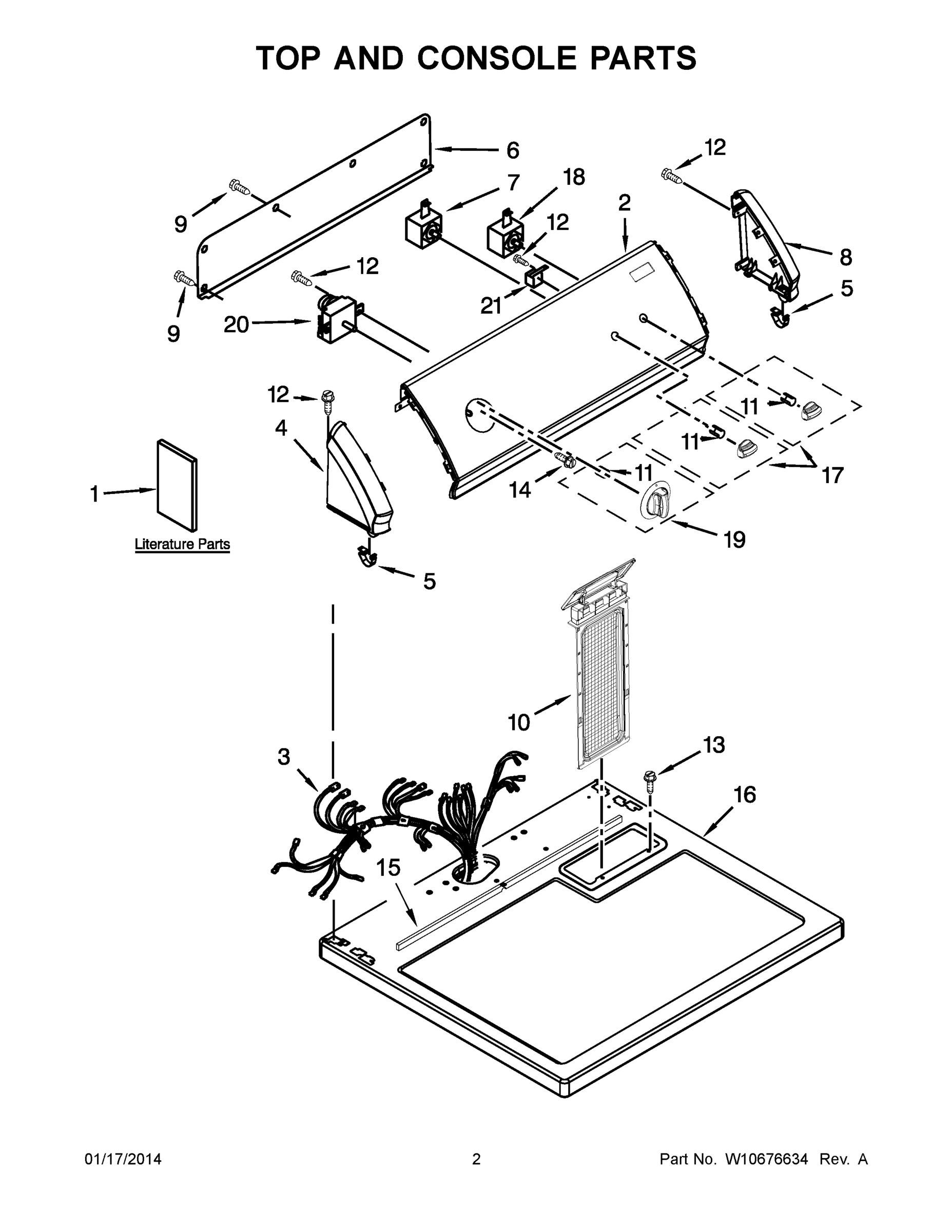 02 - TOP AND CONSOLE PARTS