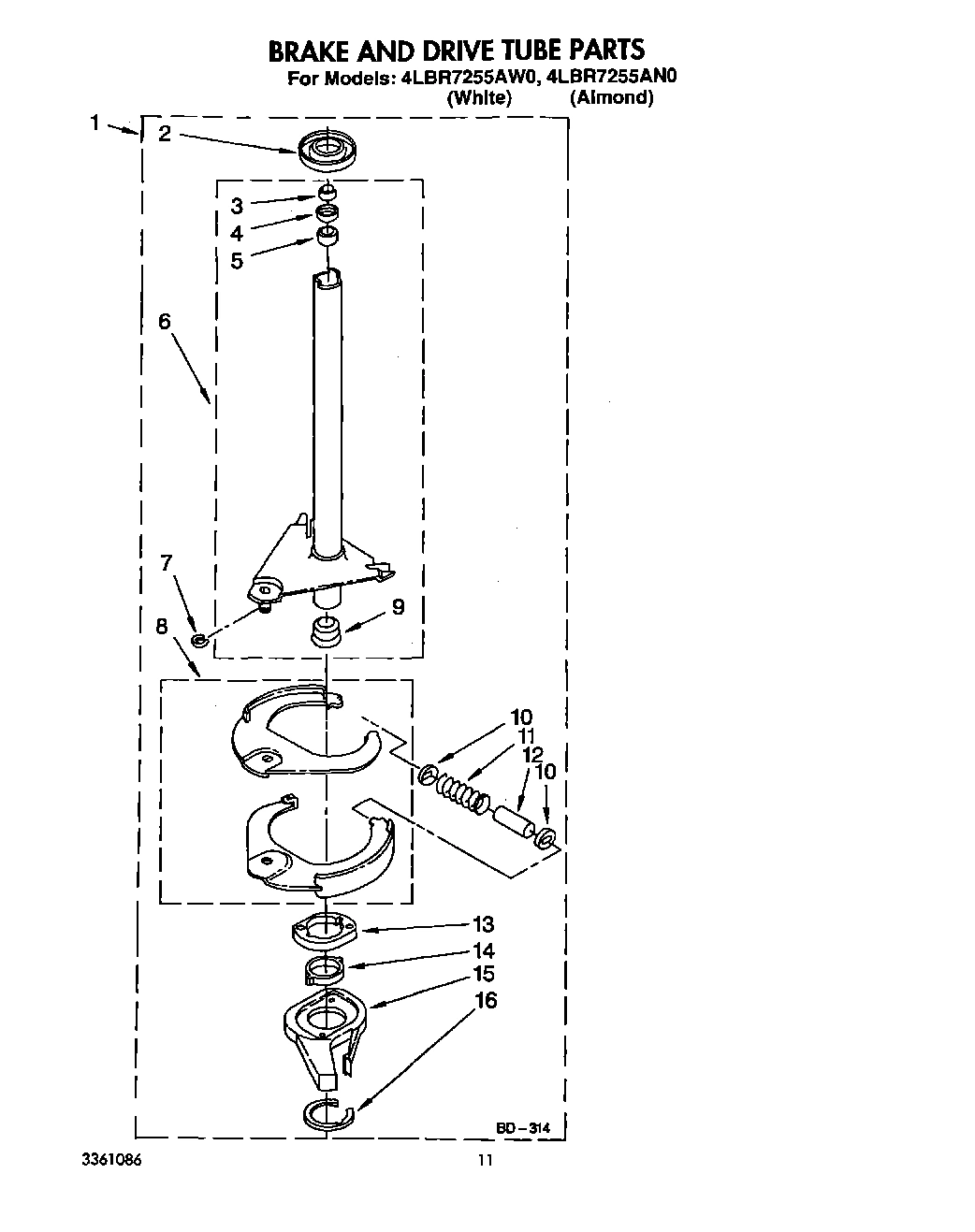 09 - BRAKE AND DRIVE TUBE